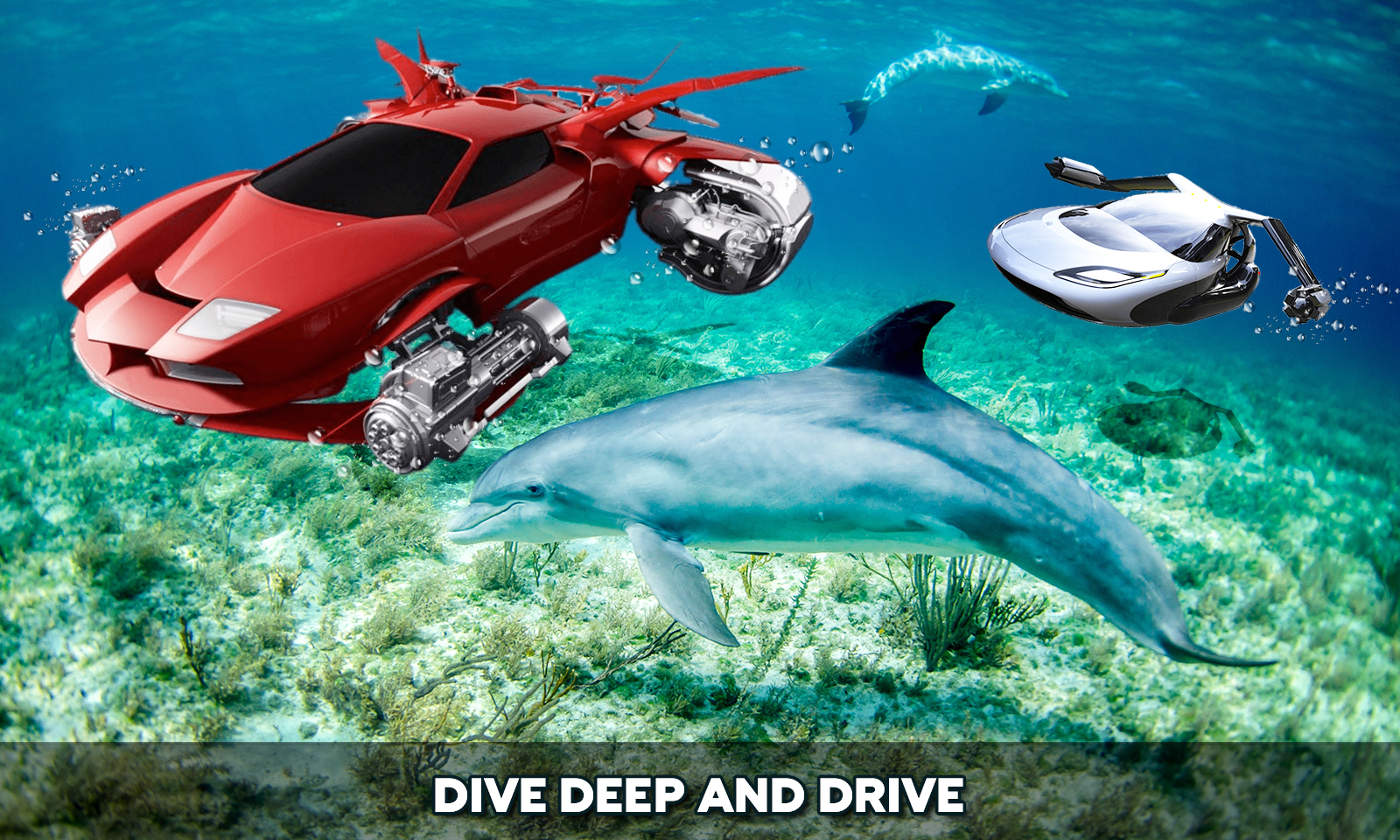 اسکرین شات 2 بازی Floating Underwater Car Sim