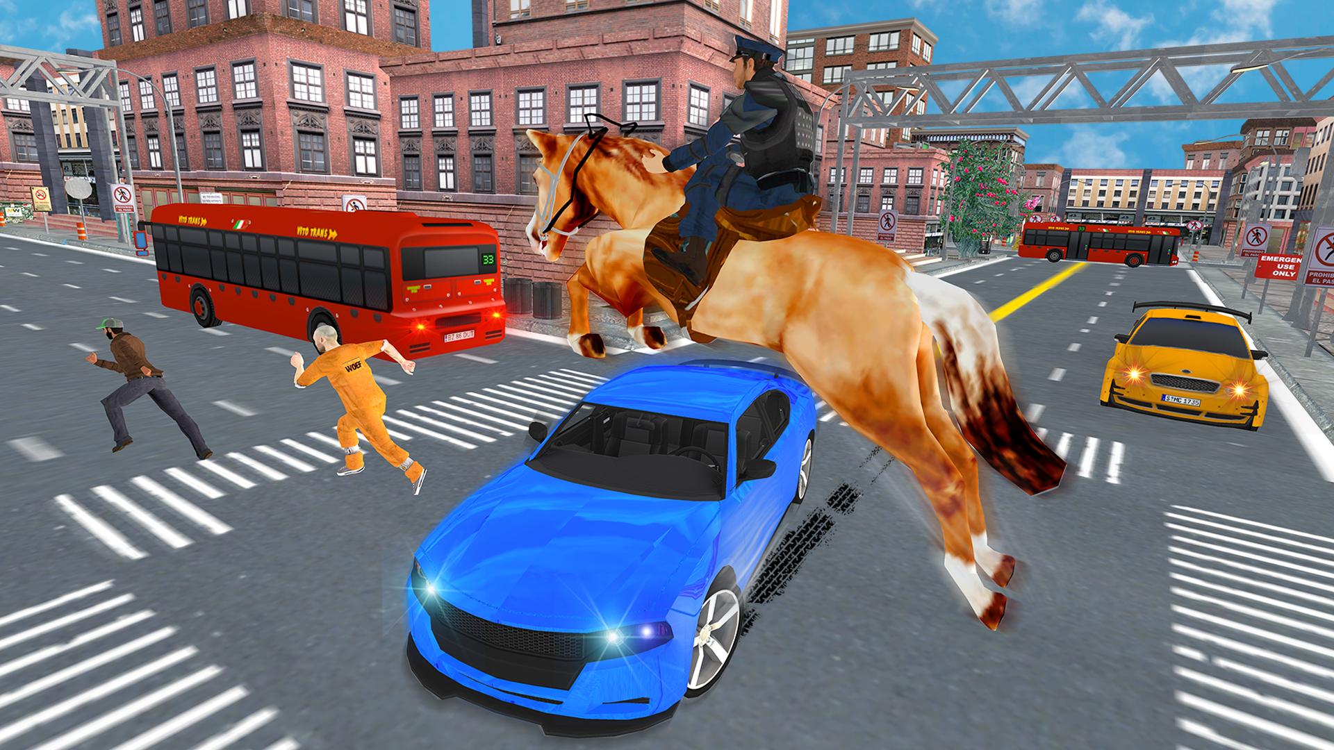 اسکرین شات 4 بازی US Police Horse Criminal Chase