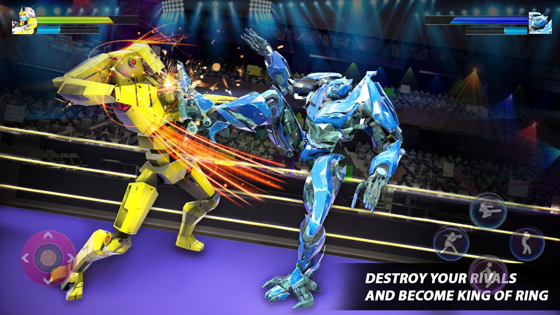 اسکرین شات 1 برنامه Robot Ring Fighting: Wrestling