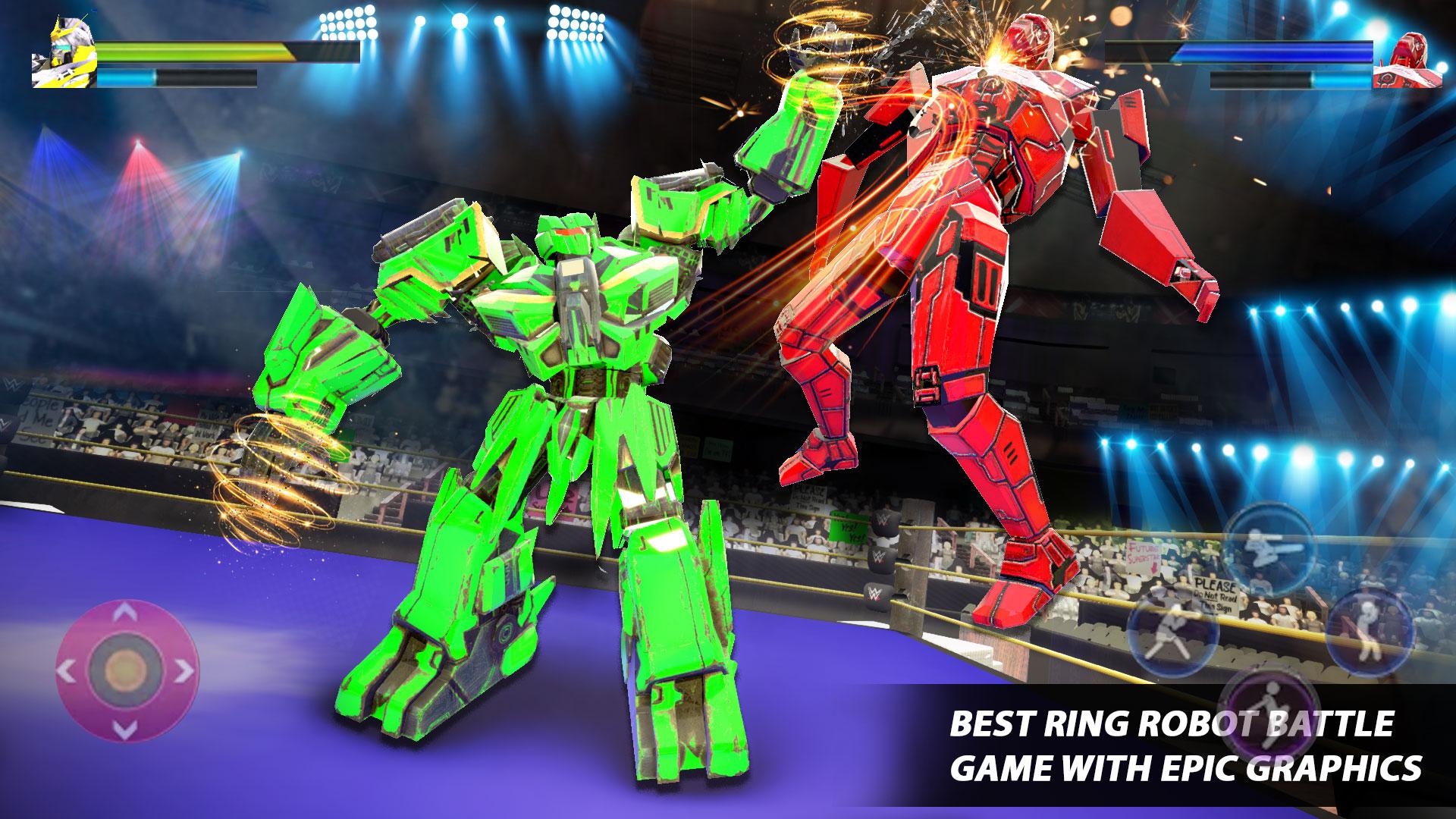 اسکرین شات 2 برنامه Robot Ring Fighting: Wrestling