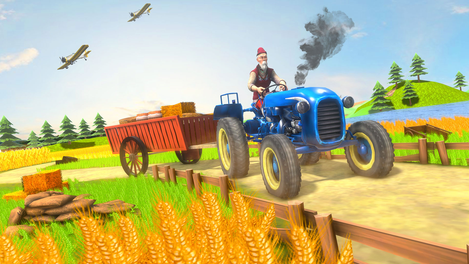 اسکرین شات 2 بازی Real Tractor Farmer Simulator
