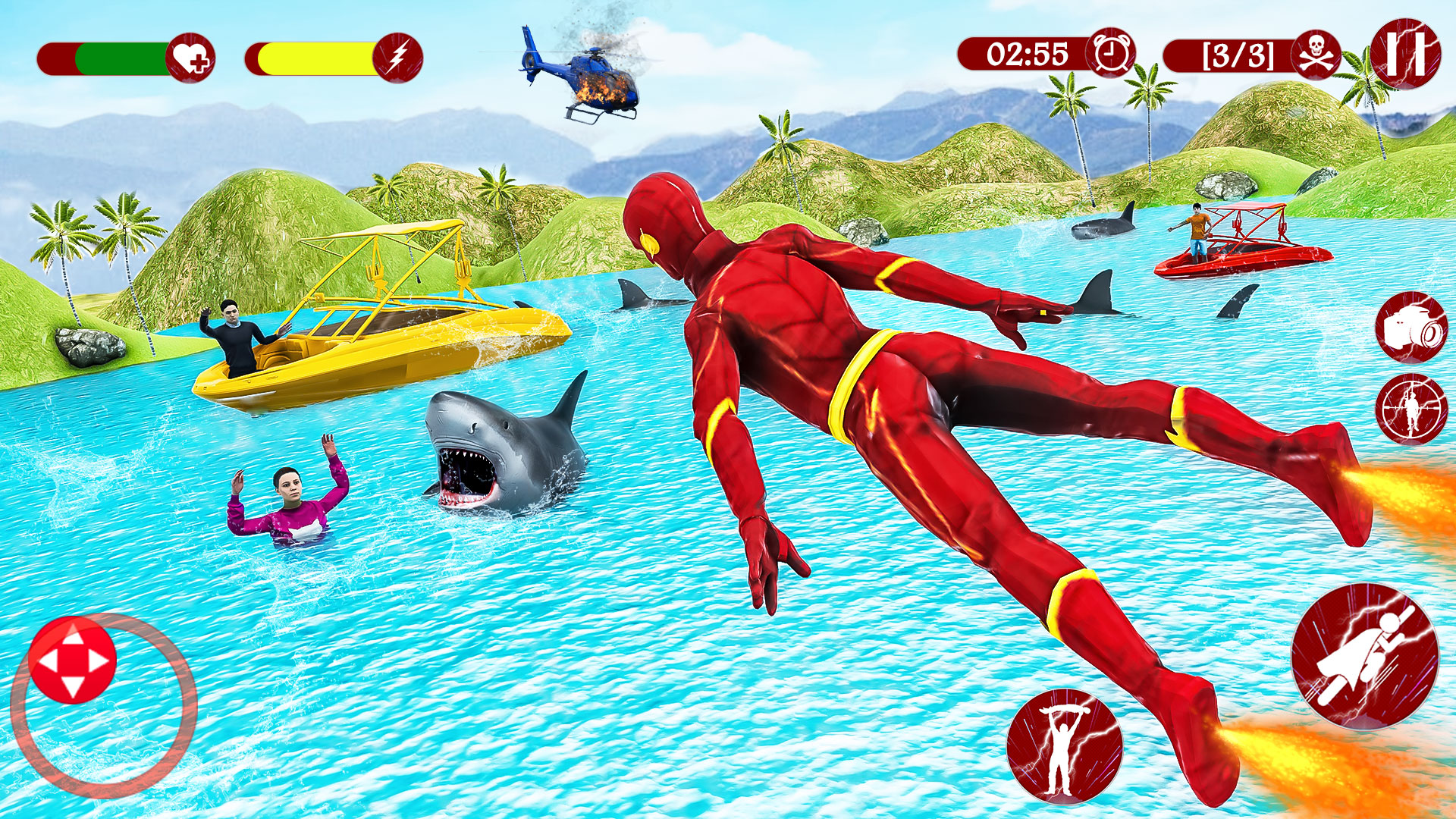 اسکرین شات 2 بازی Super Speed: Flying Hero Games