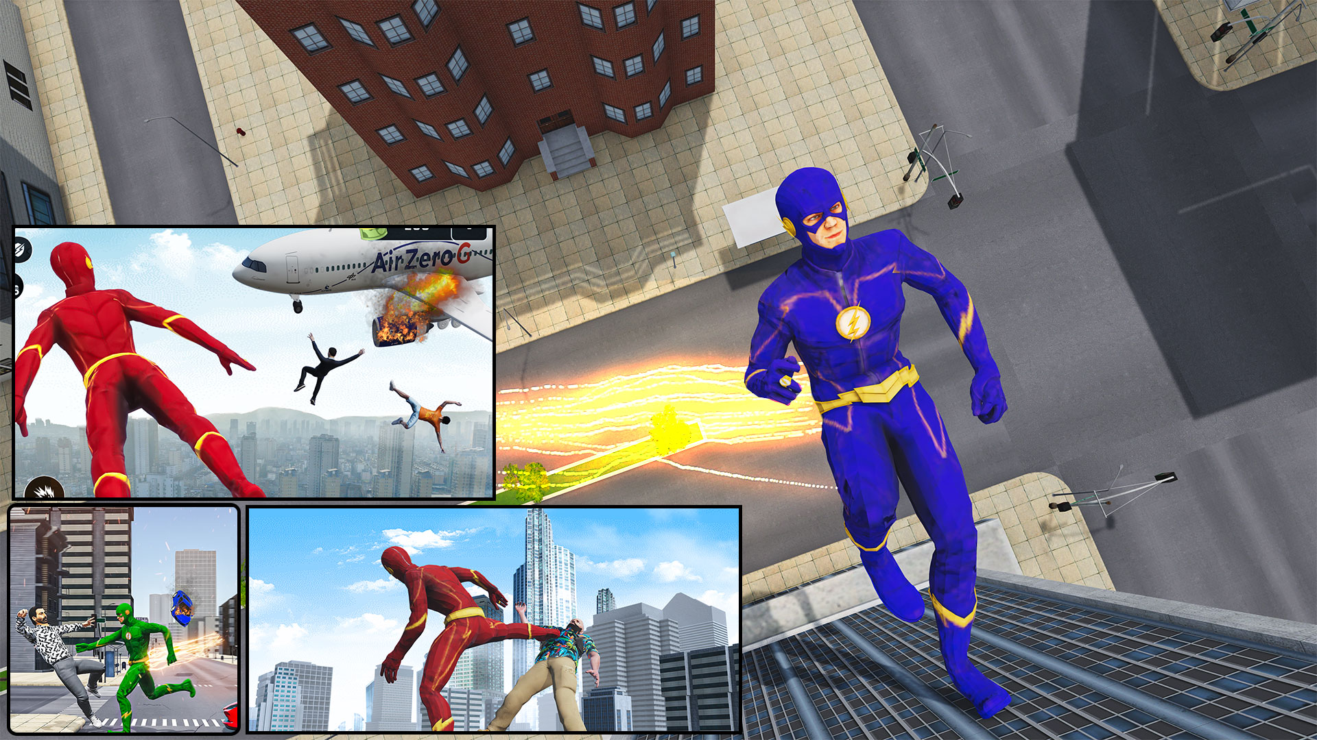 اسکرین شات 6 بازی Super Speed: Flying Hero Games