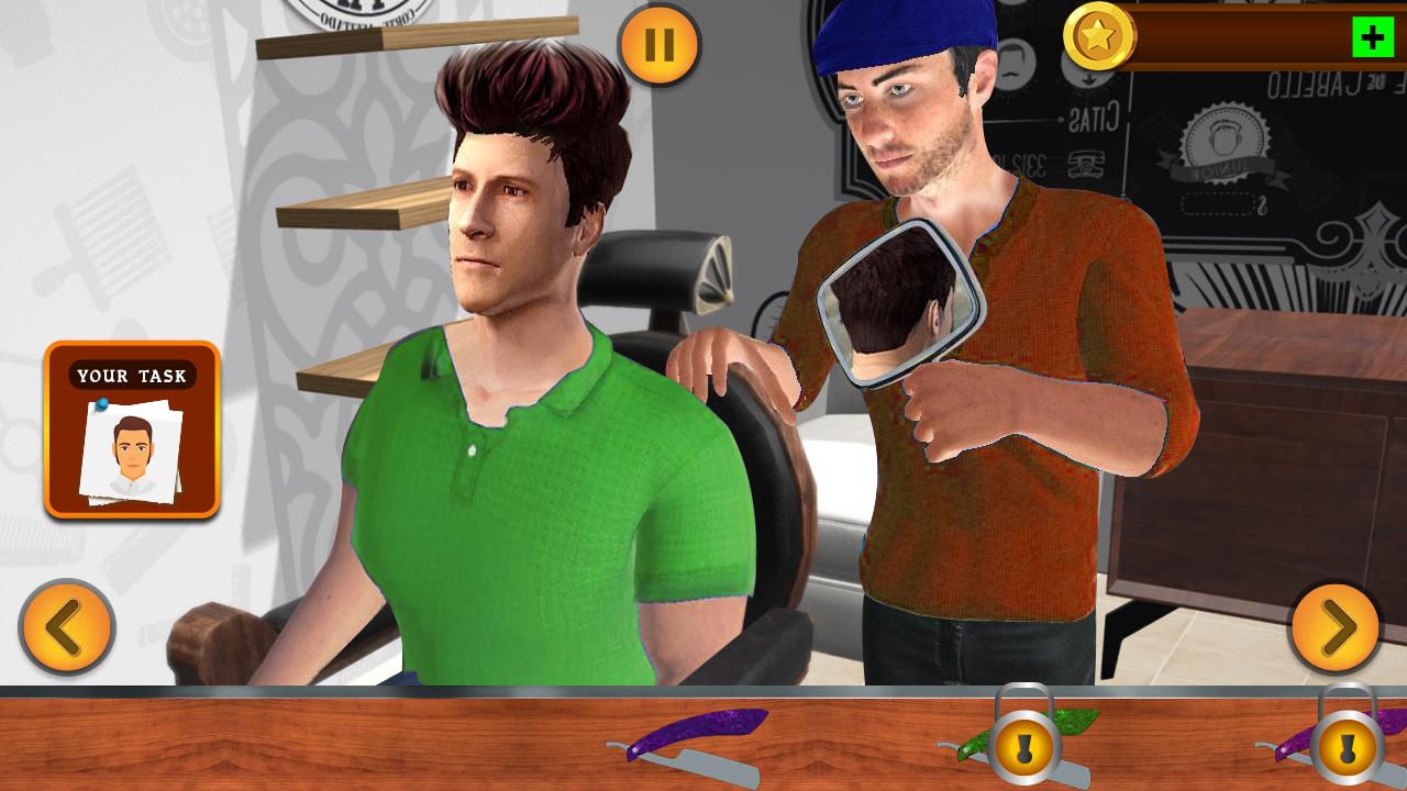 اسکرین شات 4 برنامه Virtual Barber Shop Simulator: Hair Cut Game 2020