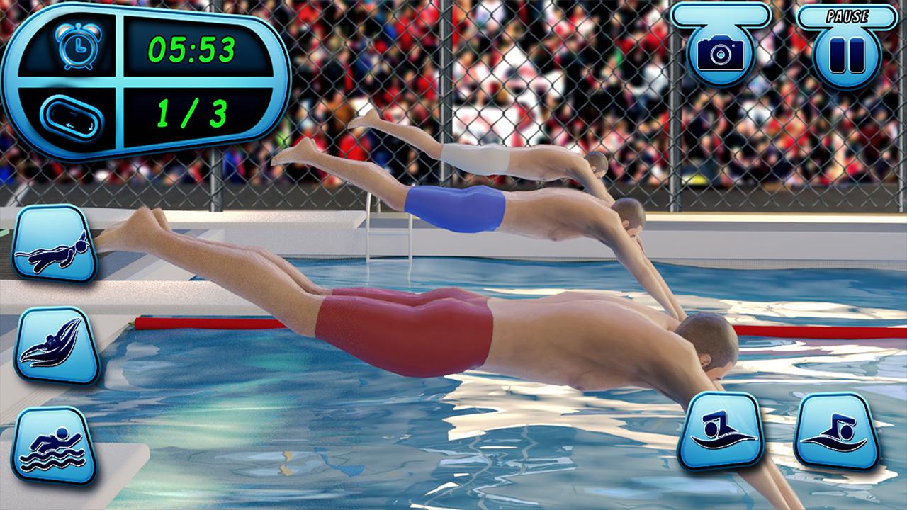 اسکرین شات 1 بازی Swimming Pool Water Race Game