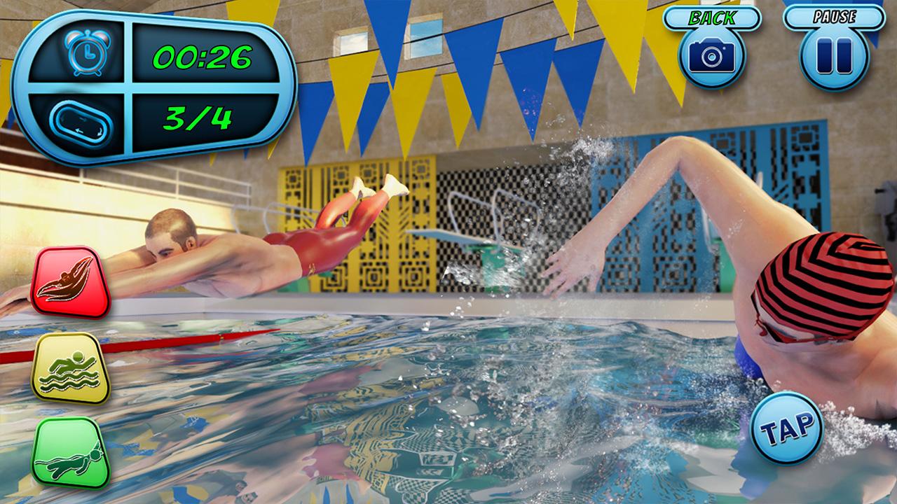 اسکرین شات 3 بازی Swimming Pool Water Race Game