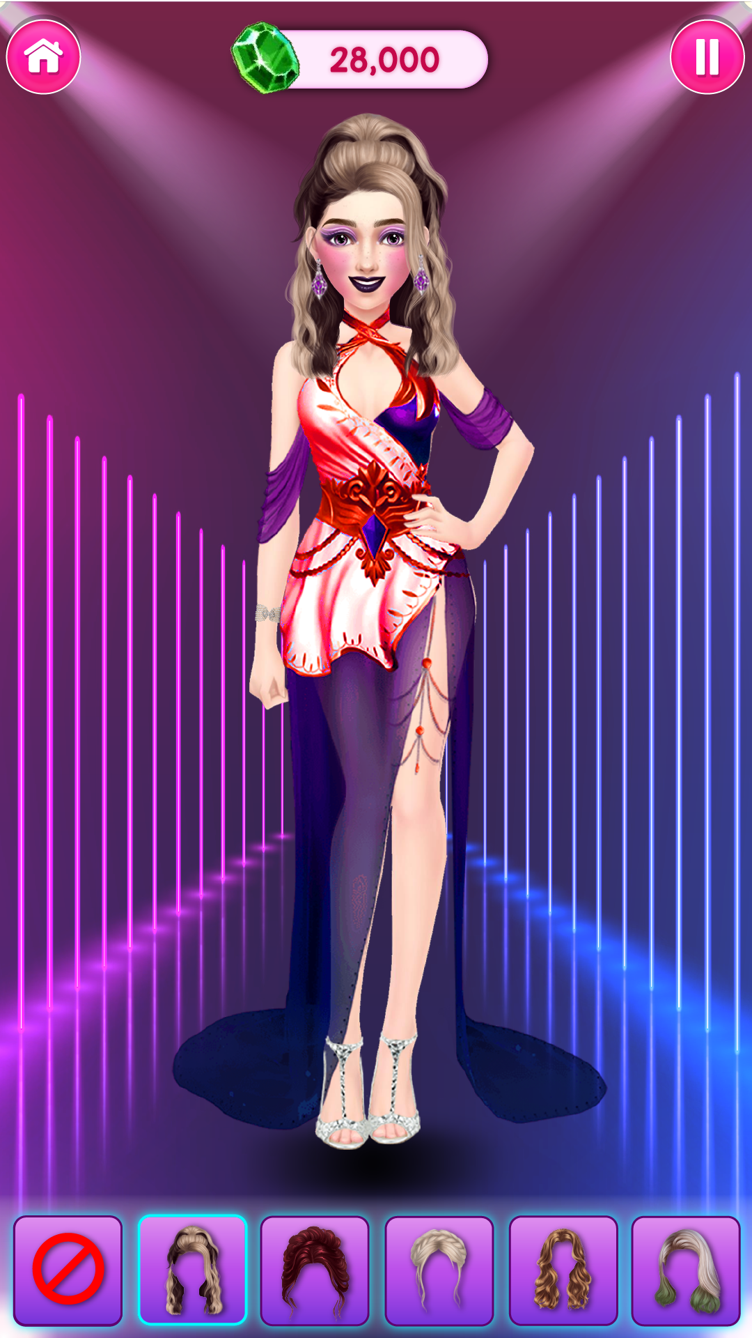 اسکرین شات 6 بازی Fashion Girl Dress Up Game