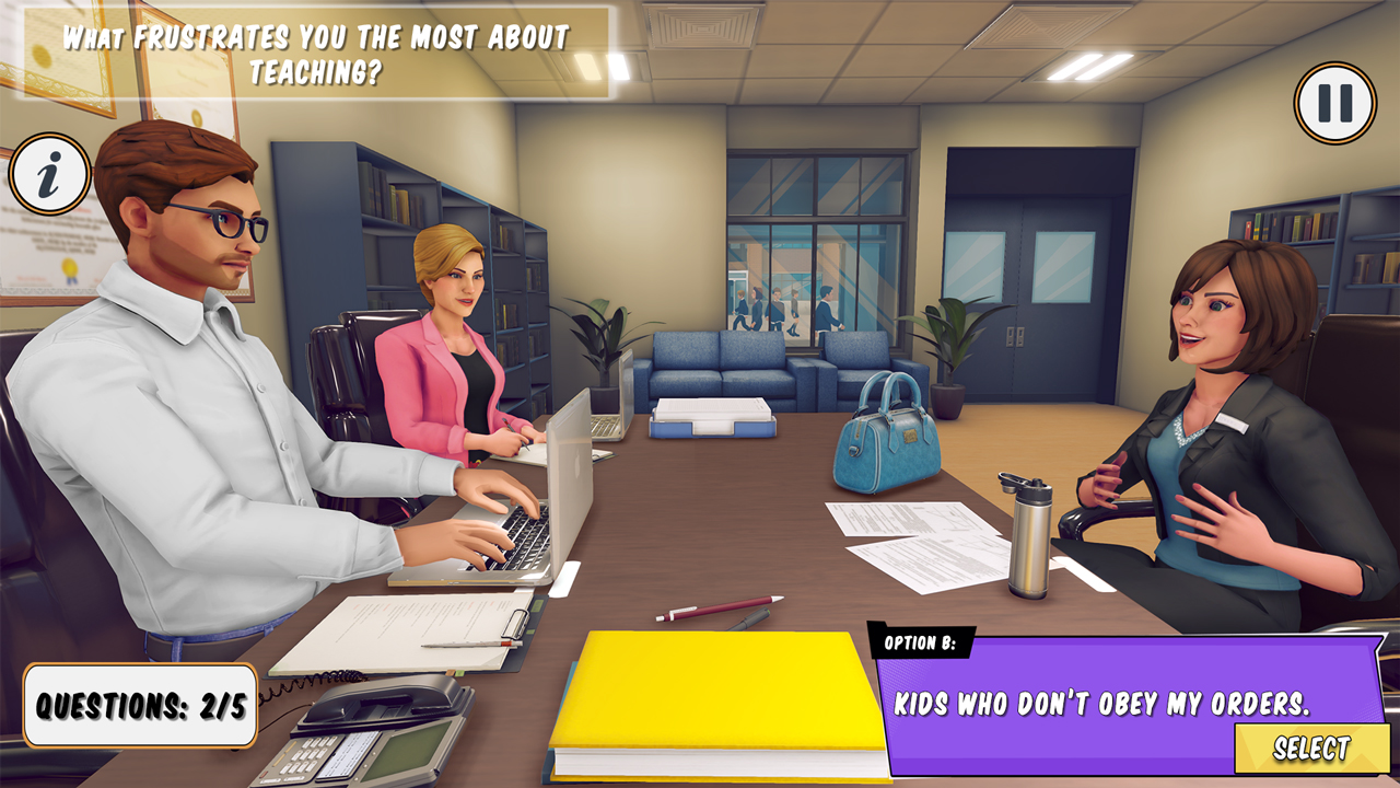 اسکرین شات 1 بازی High School Teacher Simulator