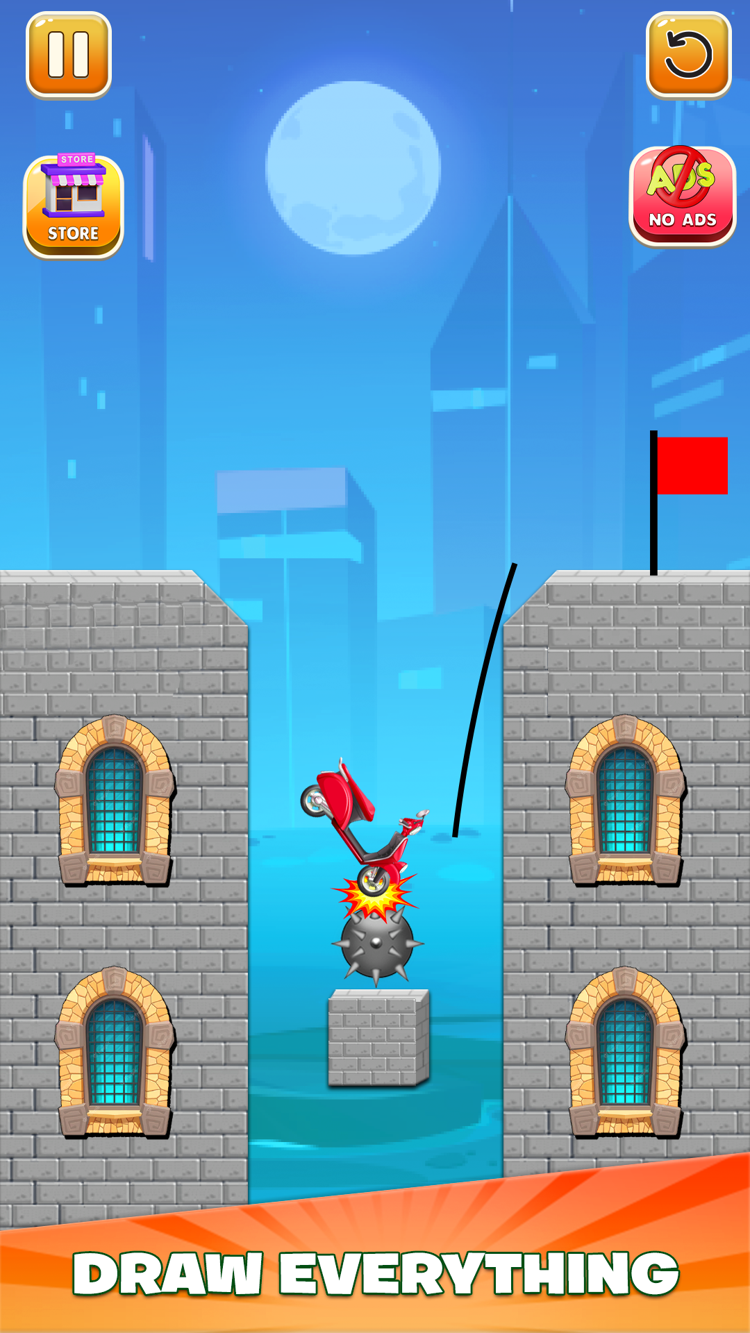 اسکرین شات 4 بازی Draw Bridge: Rush to Rescue