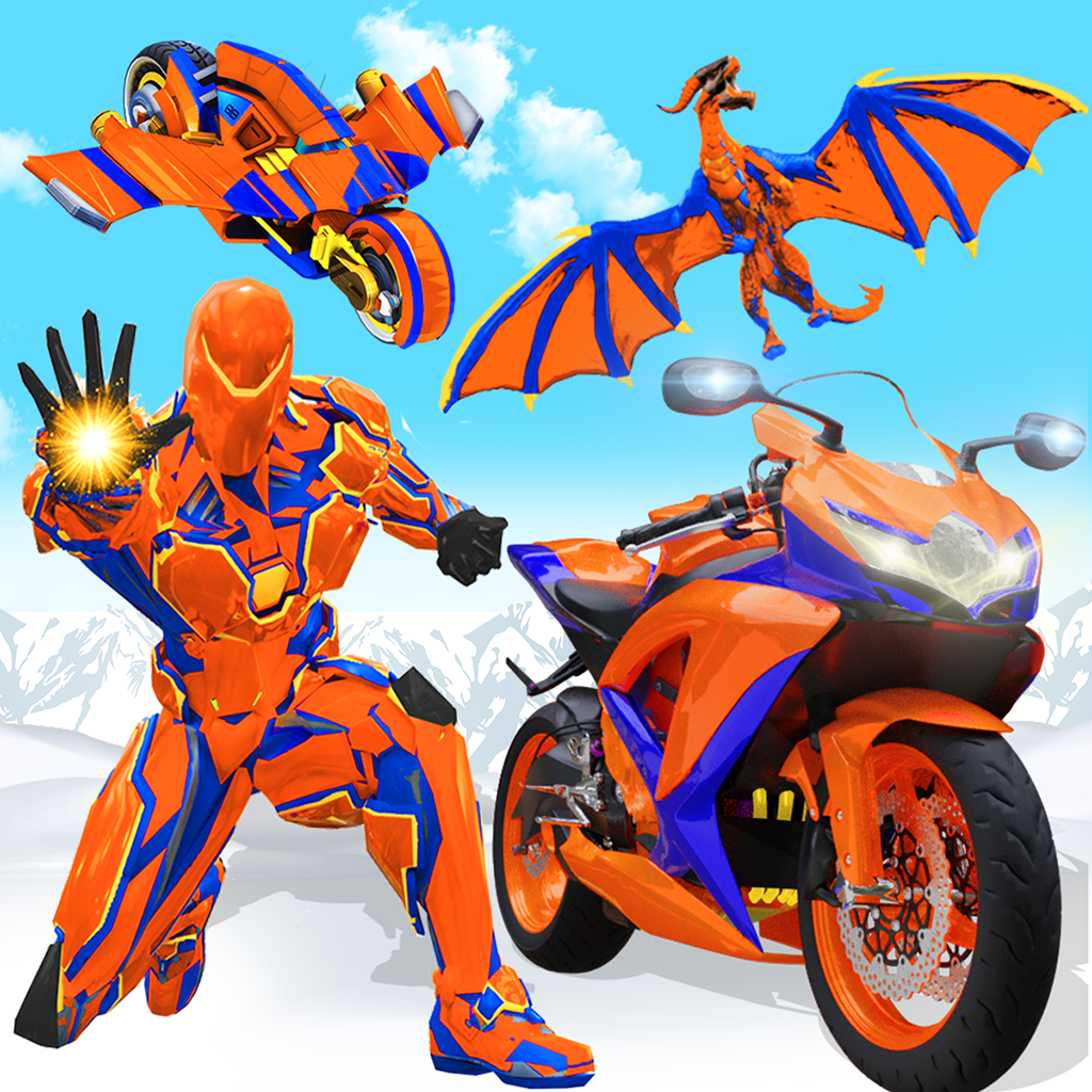 اسکرین شات 1 بازی Snow Bike Transform Robot Game