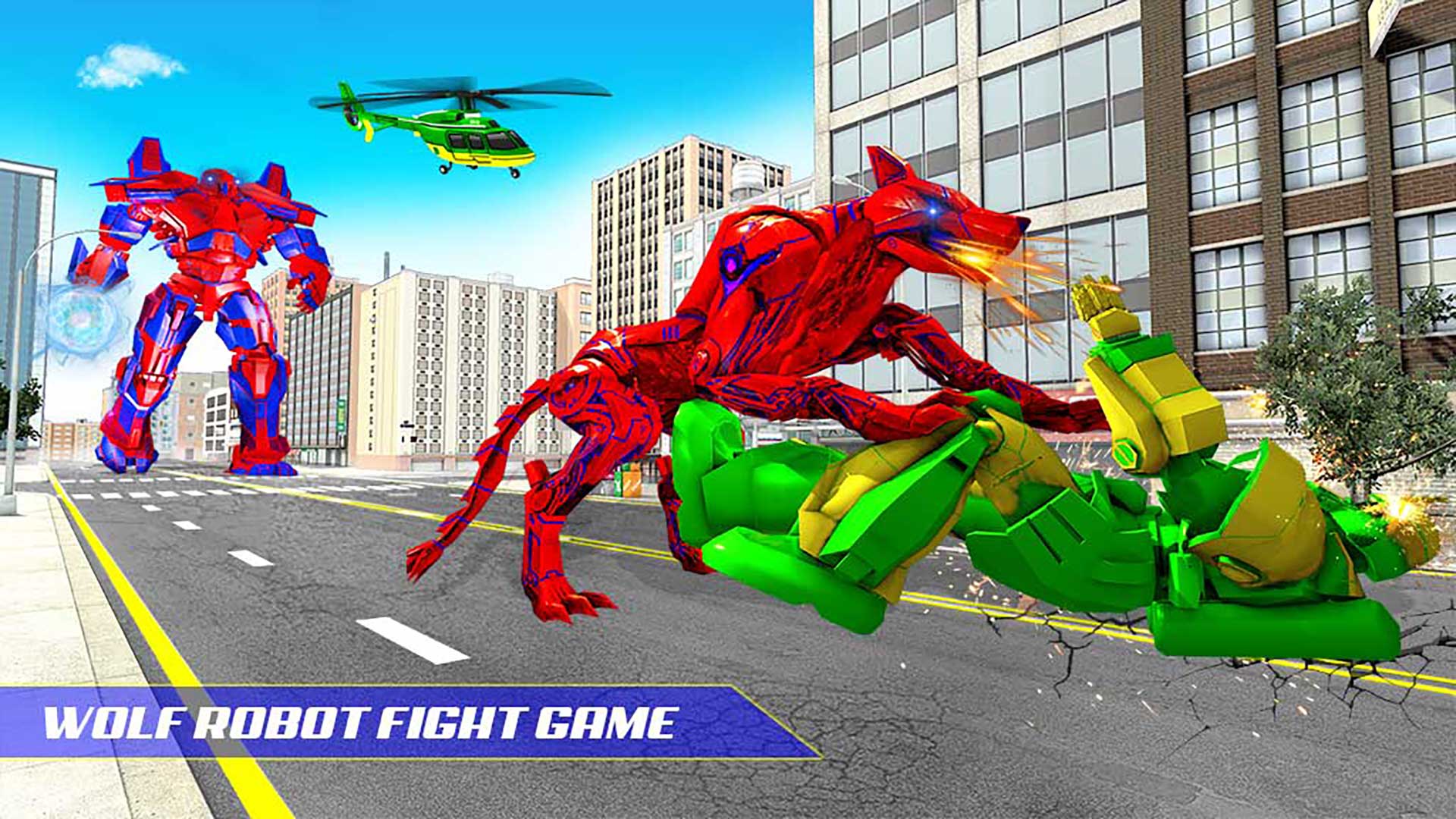 اسکرین شات 5 بازی Wolf Robot Car Transform Game