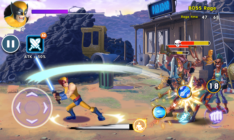 اسکرین شات 5 بازی Superhero Captain X vs Kungfu Lee