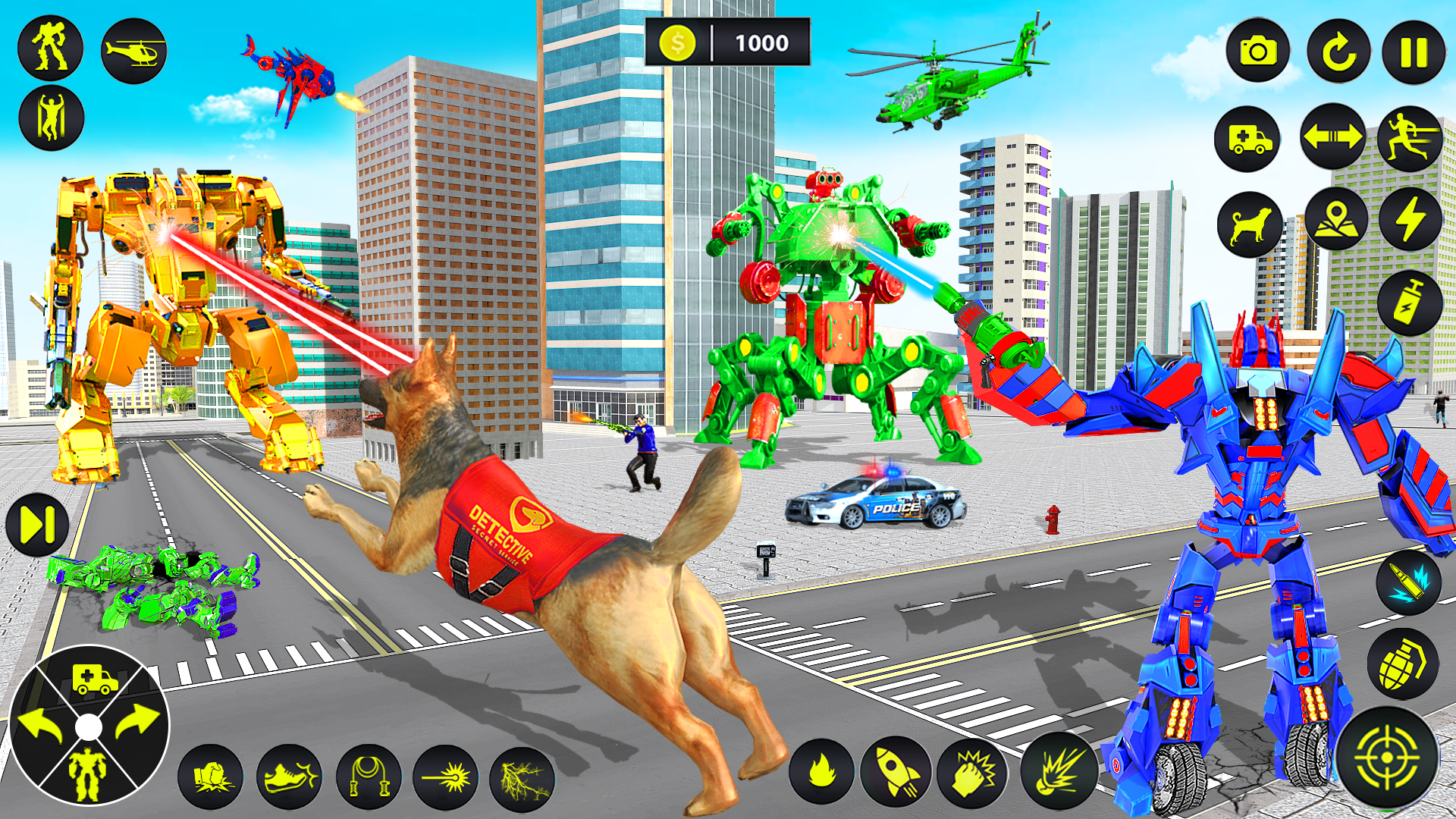 اسکرین شات 6 بازی Ambulance Dog Robot Car Game