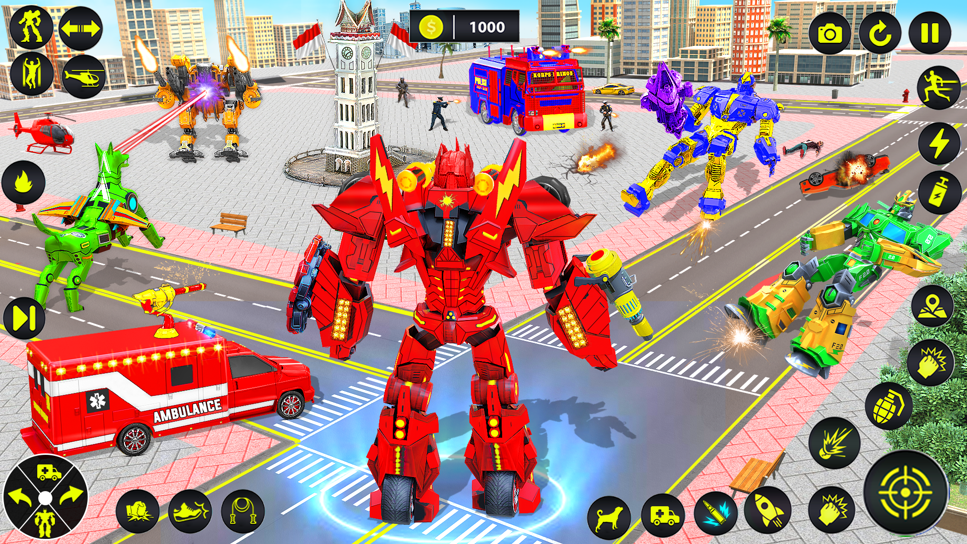 اسکرین شات 3 بازی Ambulance Dog Robot Car Game