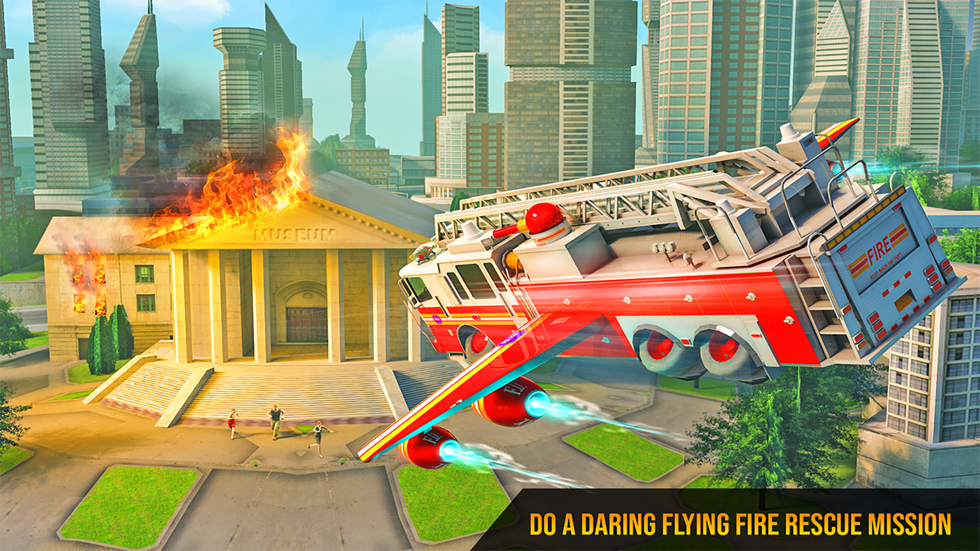 اسکرین شات 1 برنامه Fire Truck Game - Firefigther