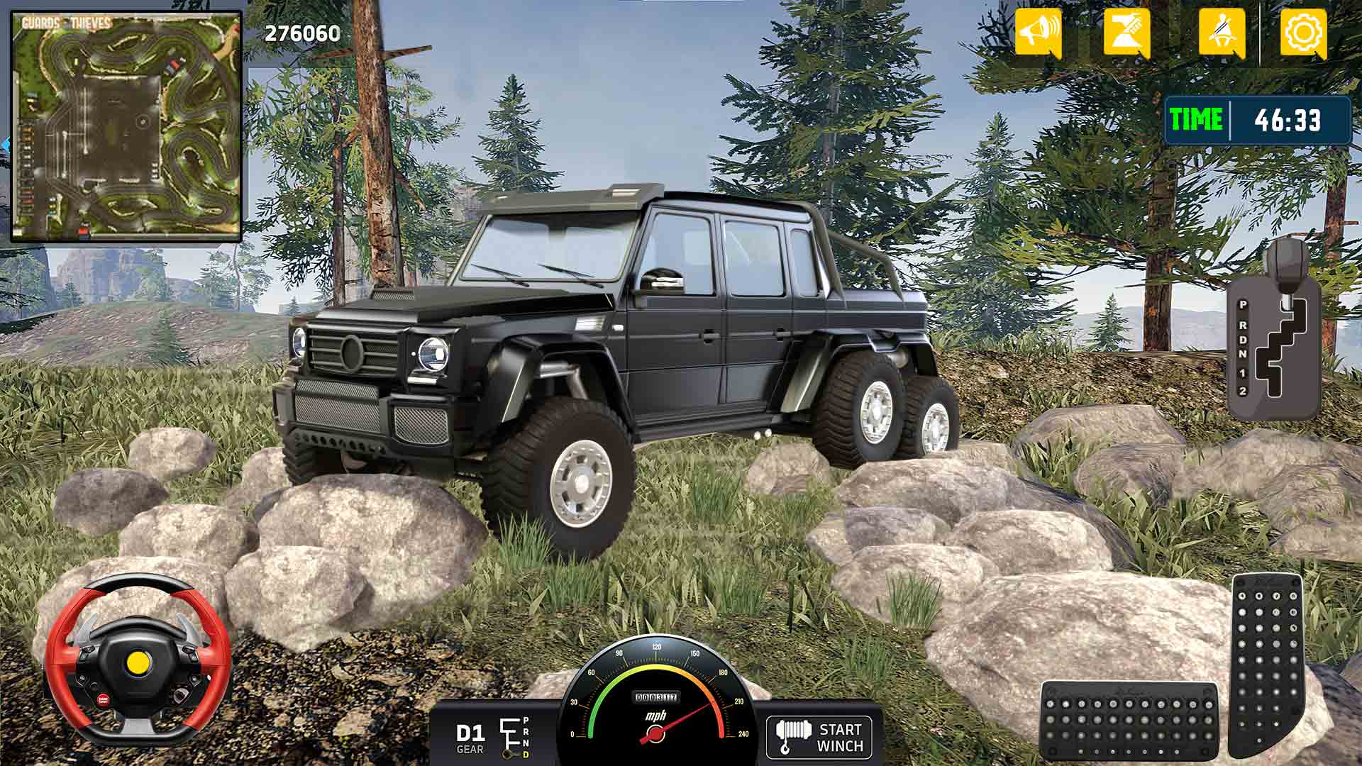 اسکرین شات 3 برنامه Flying Prado Car Robot Game