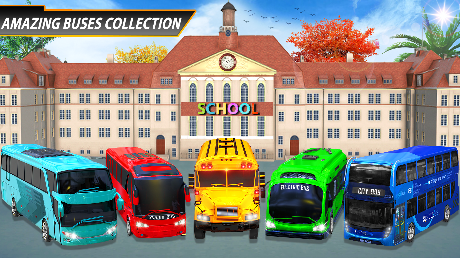 اسکرین شات 6 برنامه City School Bus Driving Sim 3D