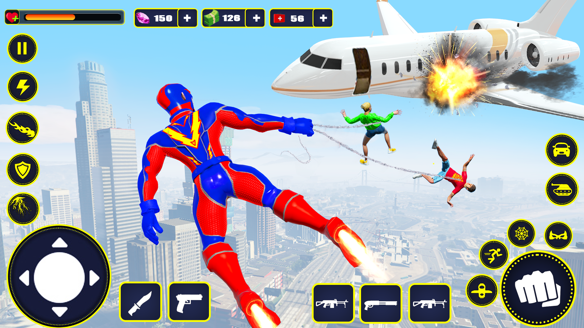 اسکرین شات 3 برنامه Spider Rope Hero: Action Game