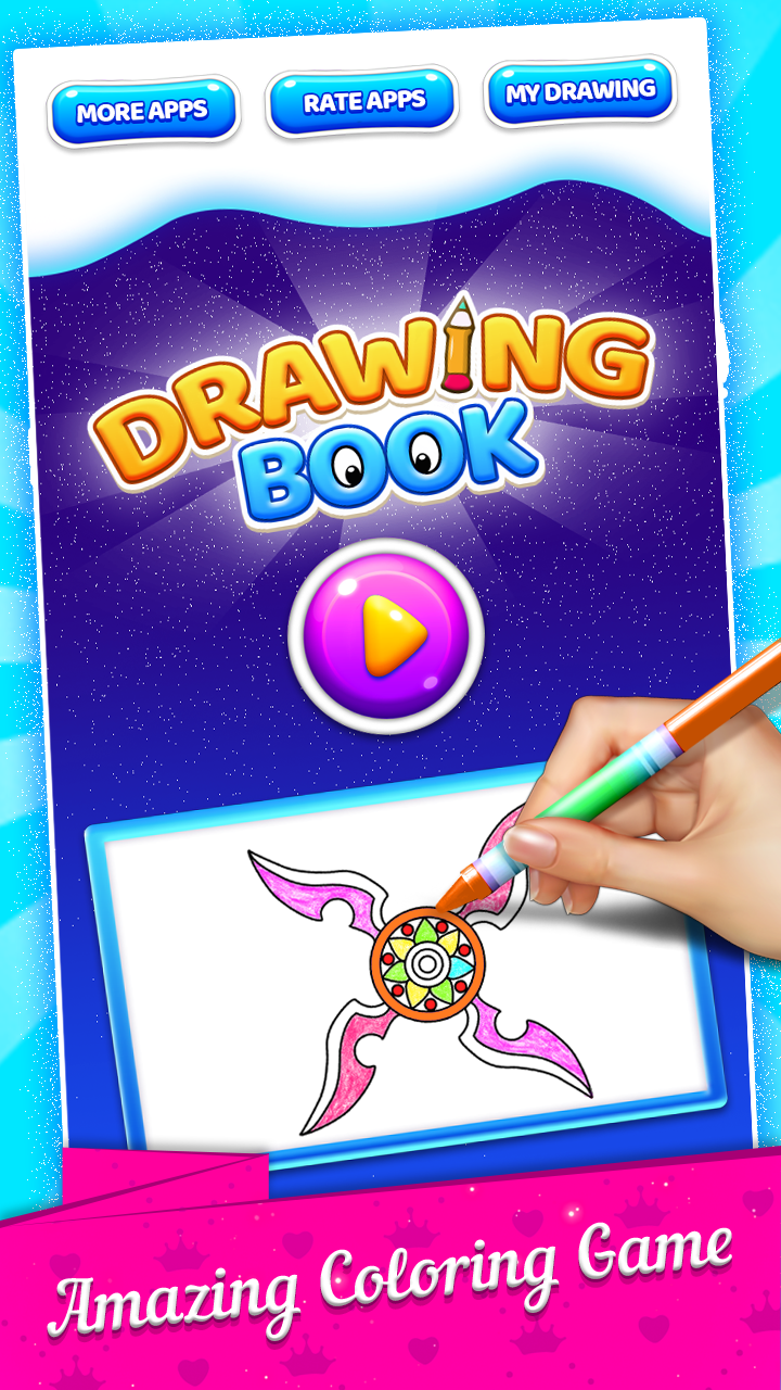 اسکرین شات 1 برنامه Fidget Spinner Coloring Book