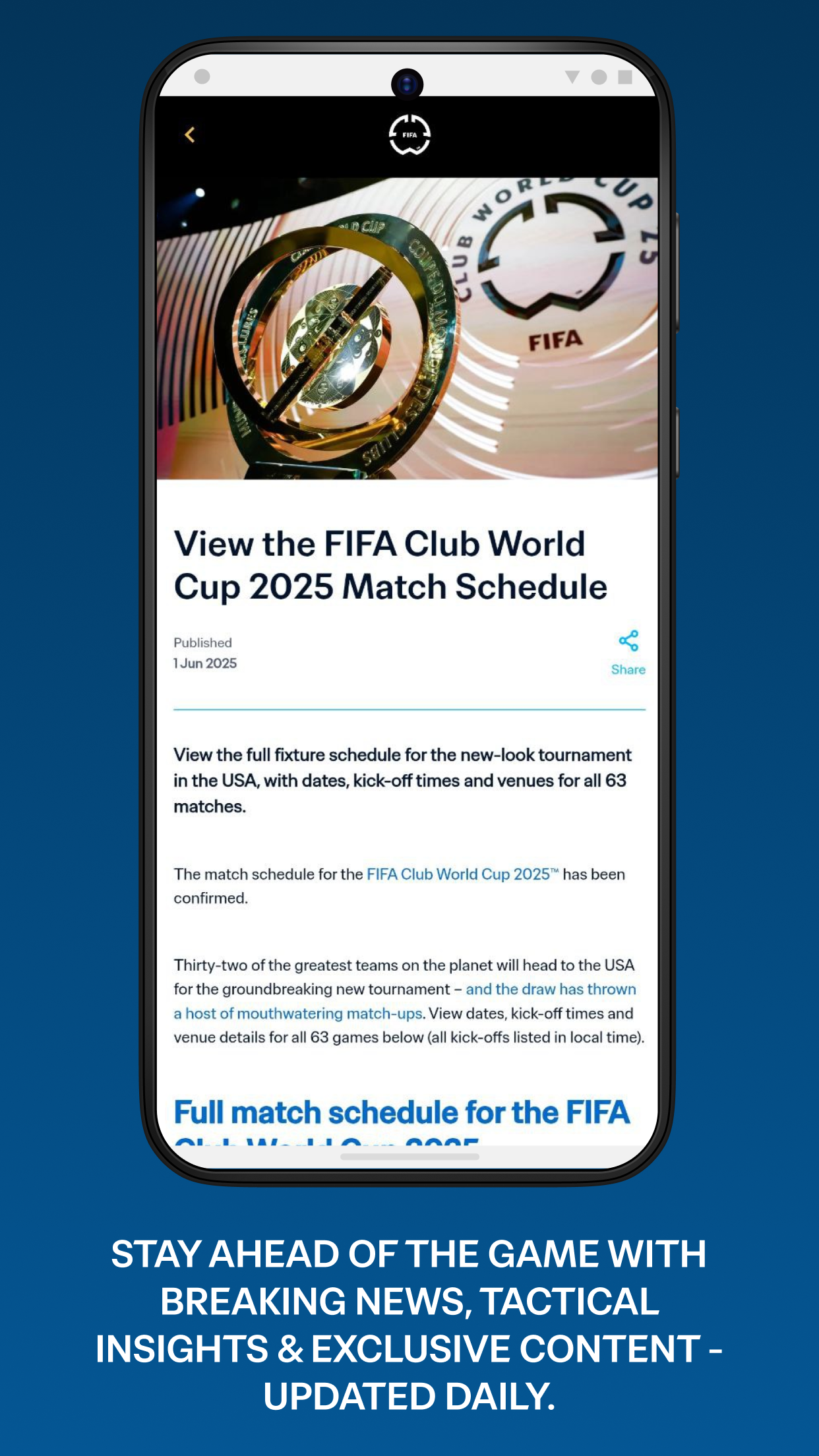 اسکرین شات 3 برنامه FIFA Official App