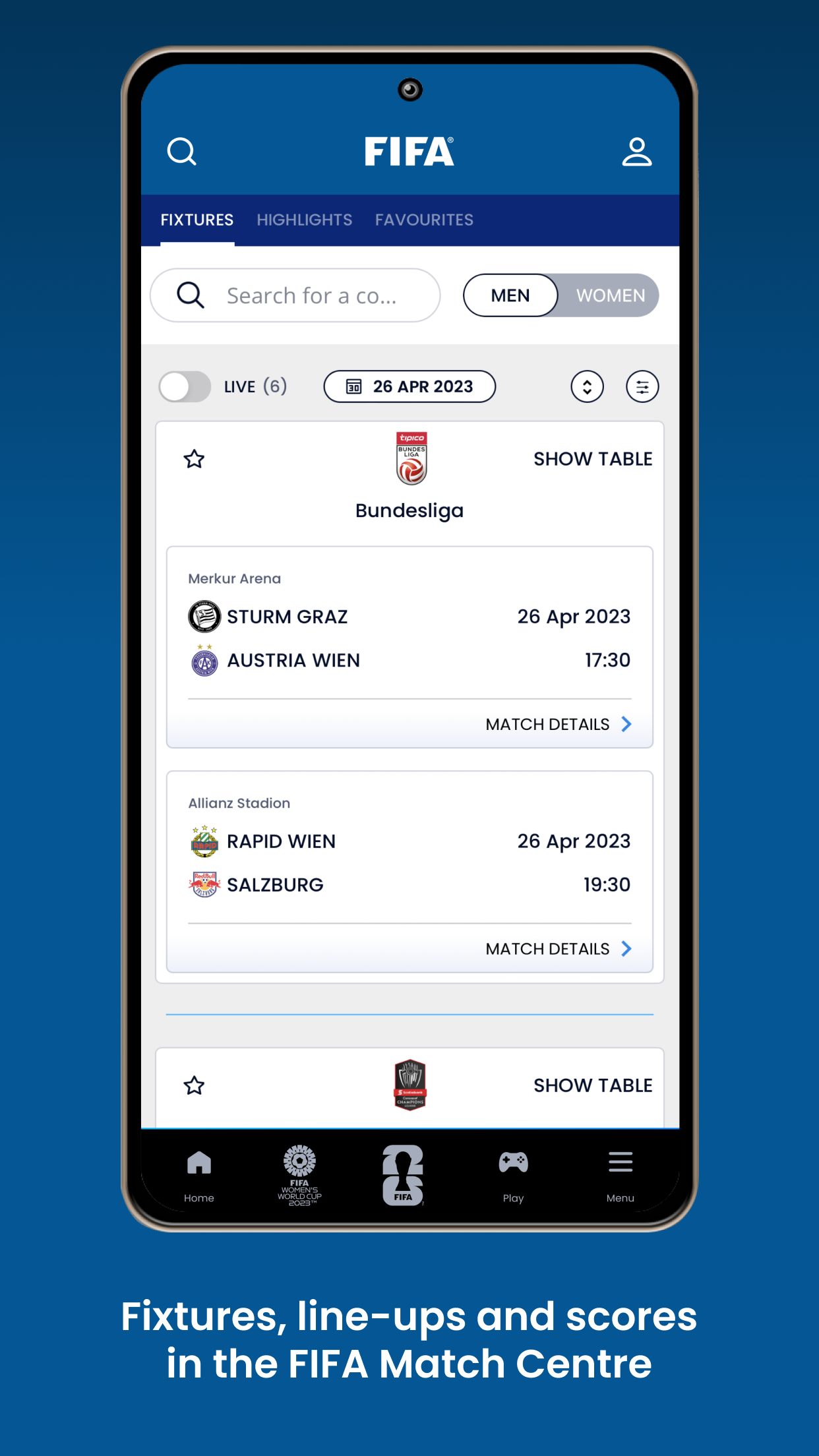 اسکرین شات 3 برنامه FIFA Official App