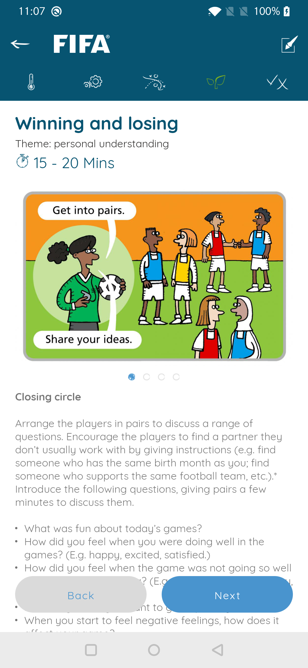 اسکرین شات 4 برنامه Football for Schools