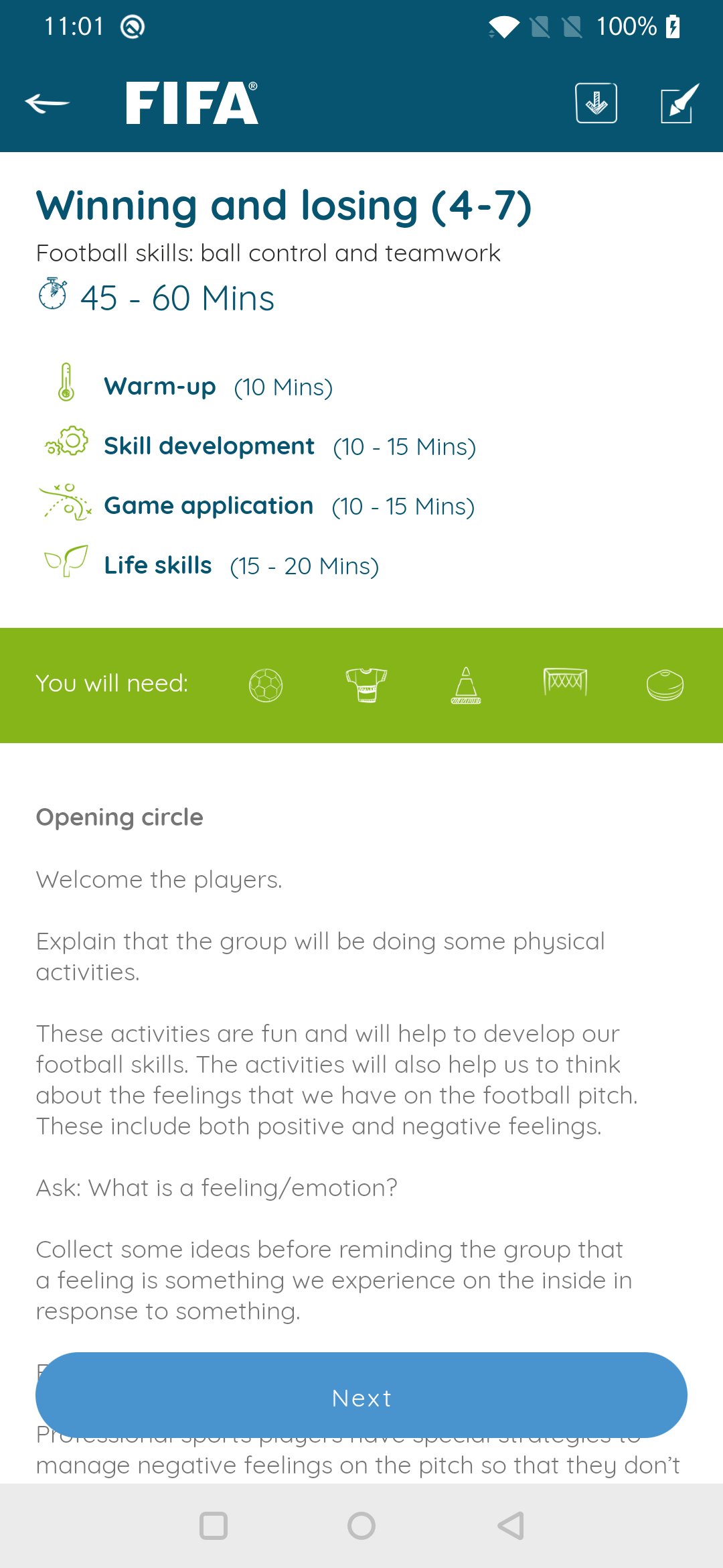 اسکرین شات 3 برنامه Football for Schools