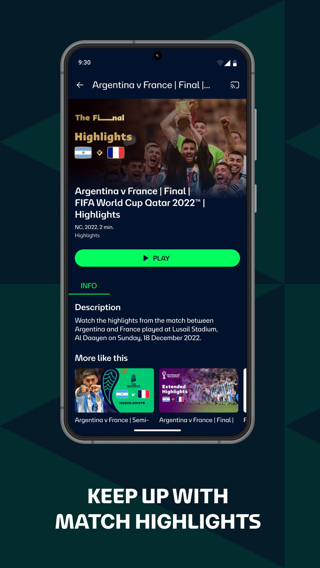 اسکرین شات 4 برنامه FIFA+ | Football streaming app