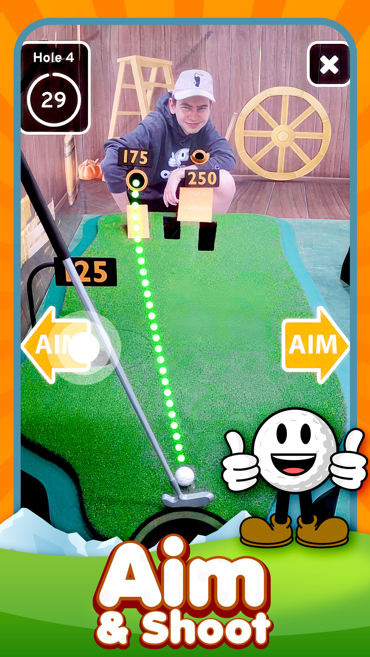 اسکرین شات 1 بازی OneShot Golf - Robot Golf Game
