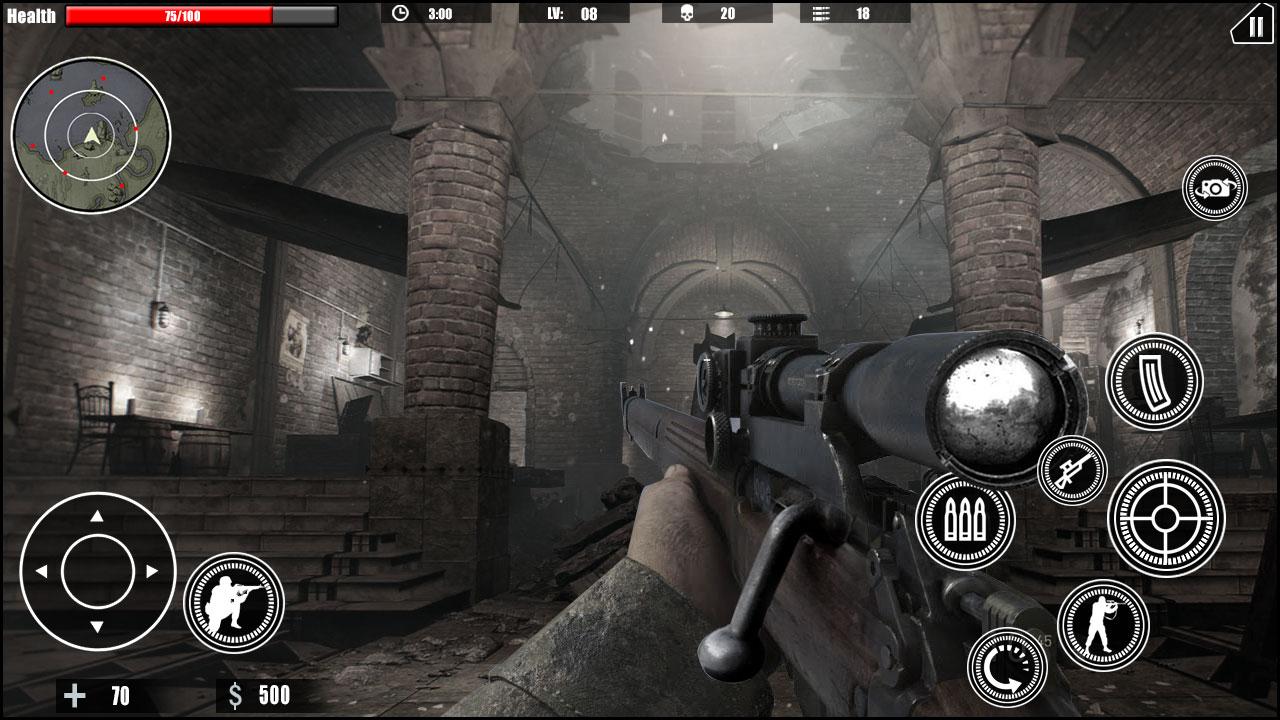 اسکرین شات 2 بازی WW2 Sniper Gun War Games