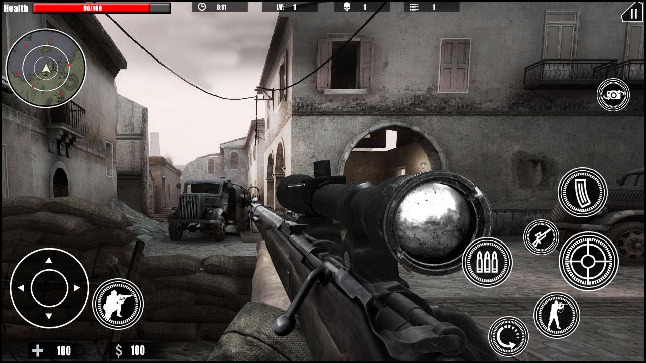 اسکرین شات 4 بازی WW2 Sniper Gun War Games