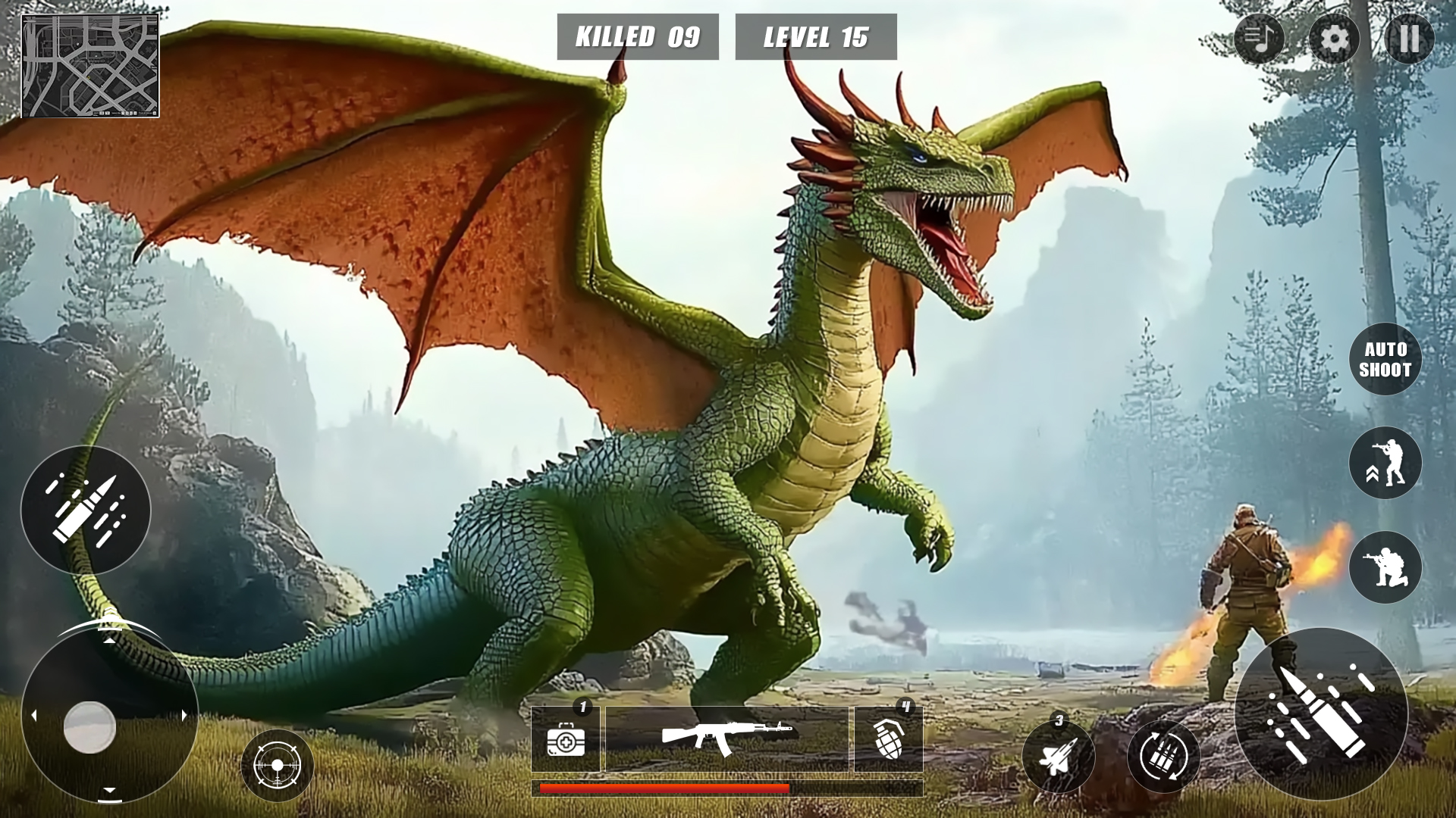 اسکرین شات 1 بازی Dragon Hunting Sniper Games 3D