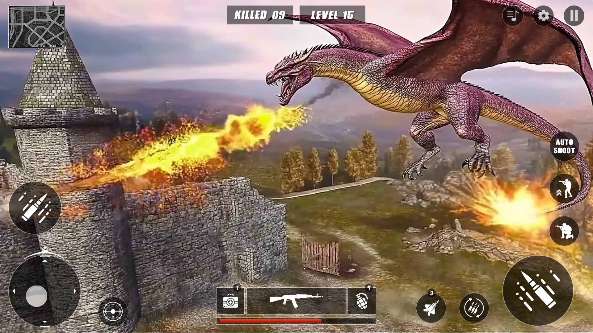 اسکرین شات 2 بازی Dragon Hunting Sniper Games 3D