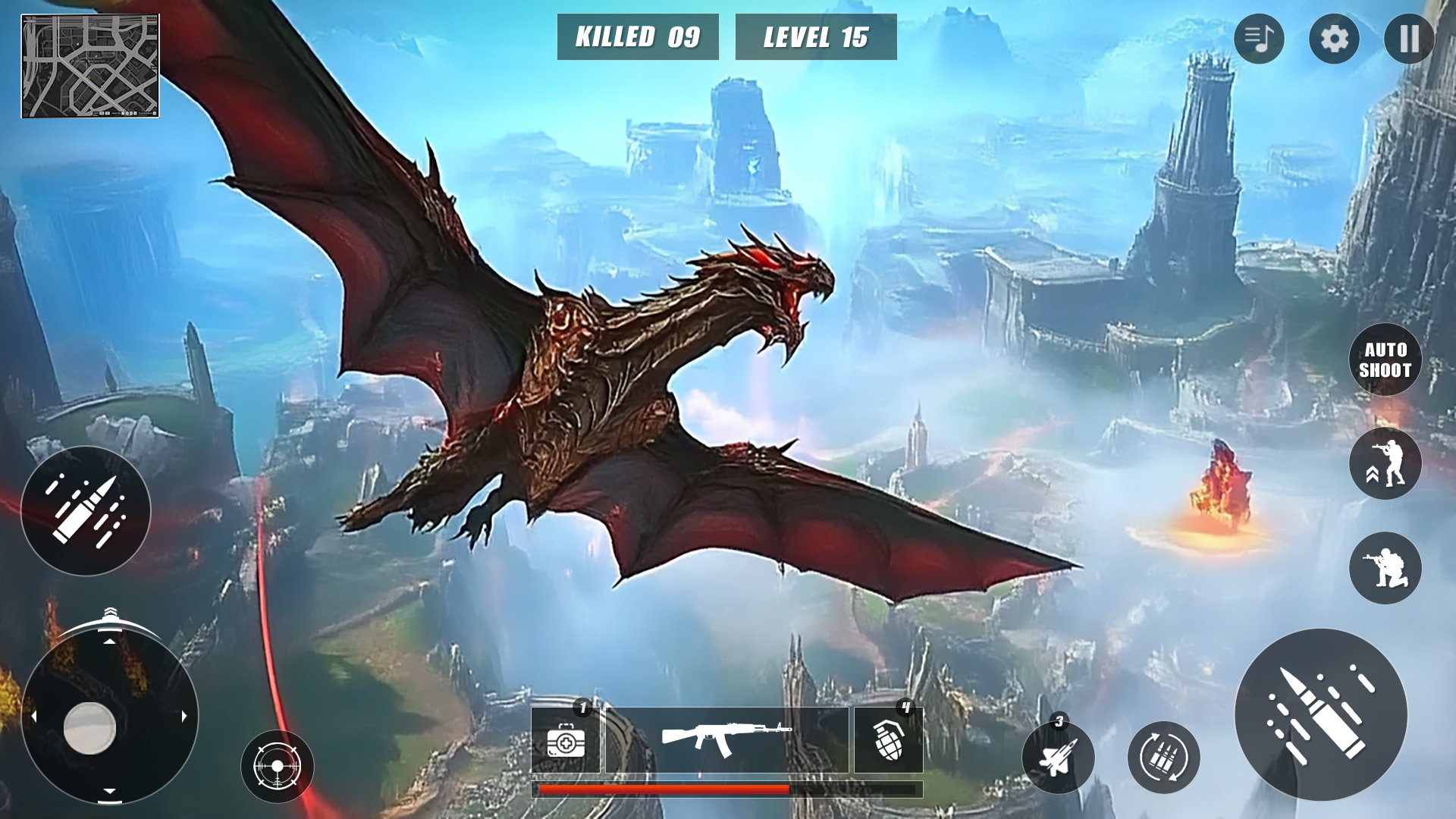 اسکرین شات 3 بازی Dragon Hunting Sniper Games 3D