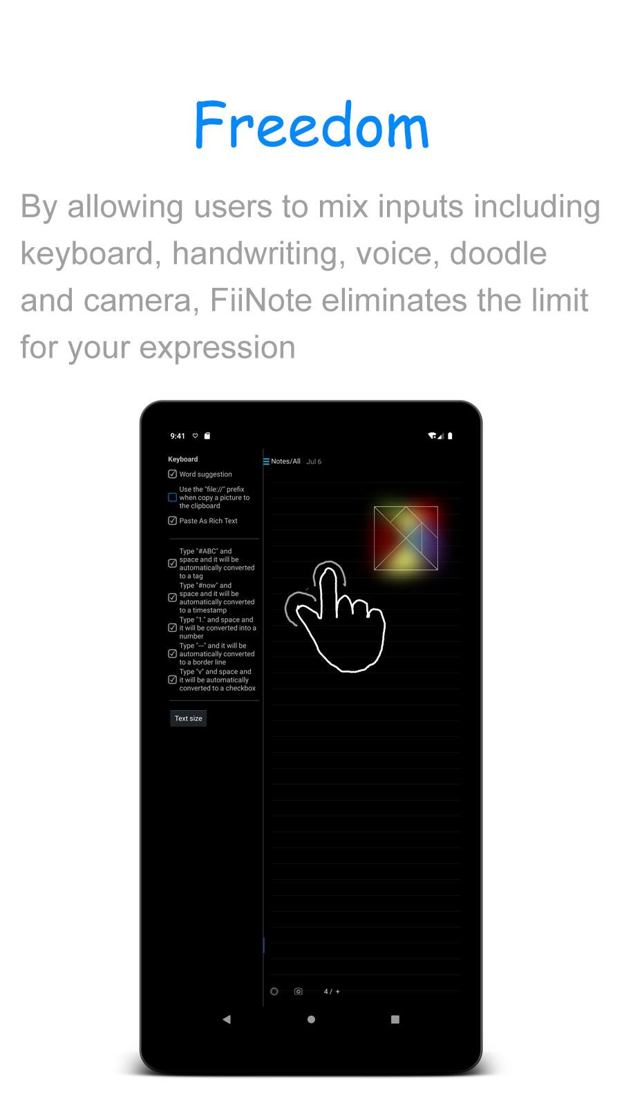 اسکرین شات 3 برنامه FiiNote, note everything