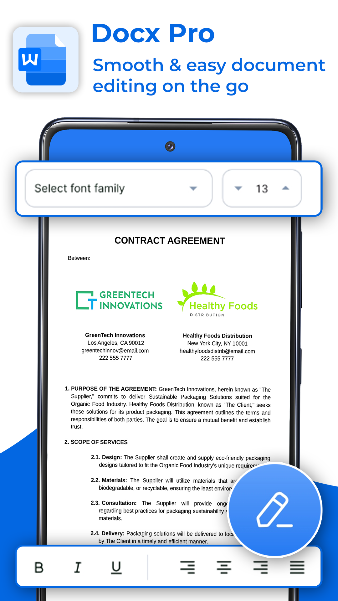 اسکرین شات 2 برنامه Docx Viewer - XLS PDF DOC PPT