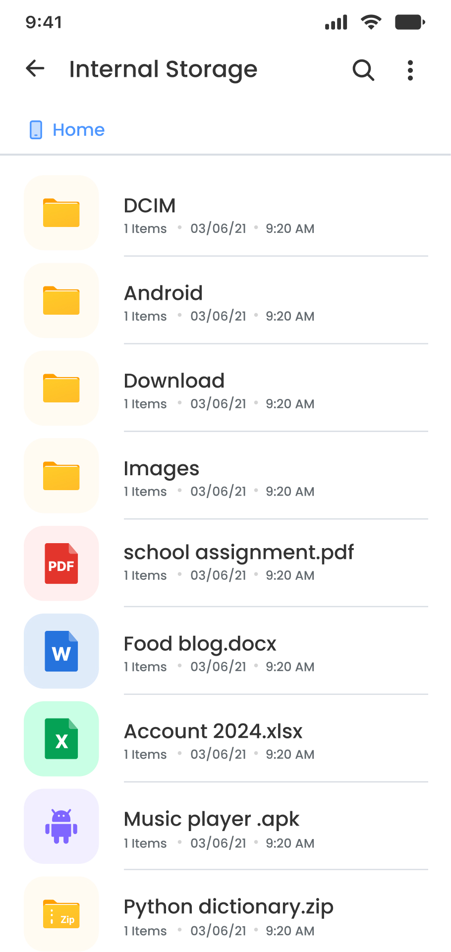 اسکرین شات 2 برنامه File Manager