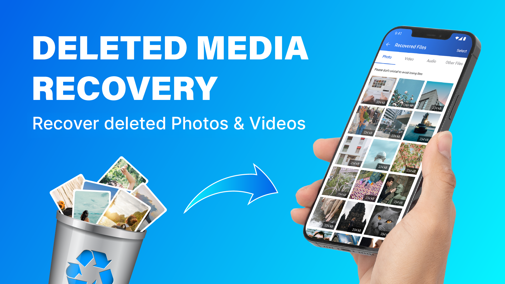 اسکرین شات 1 برنامه Ultra Recover: Photo Recovery