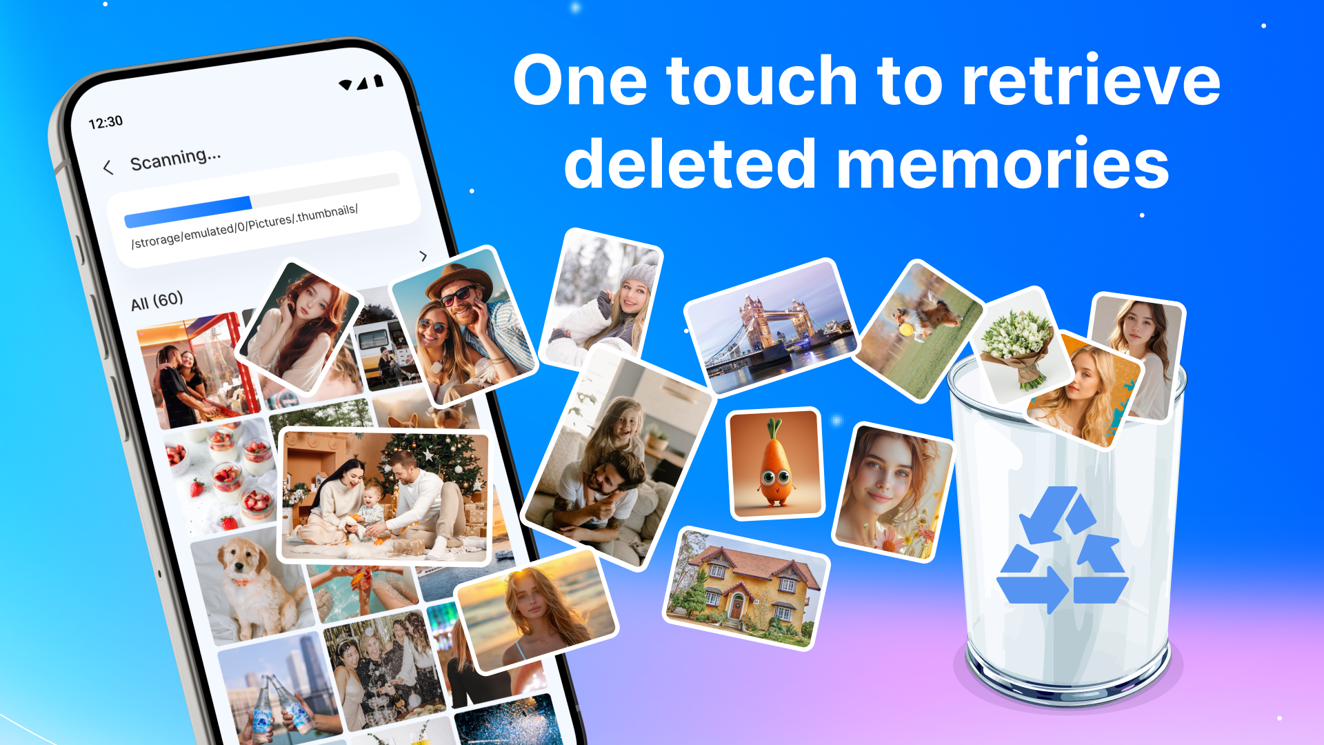 اسکرین شات 1 برنامه File & Deleted Image Recovery