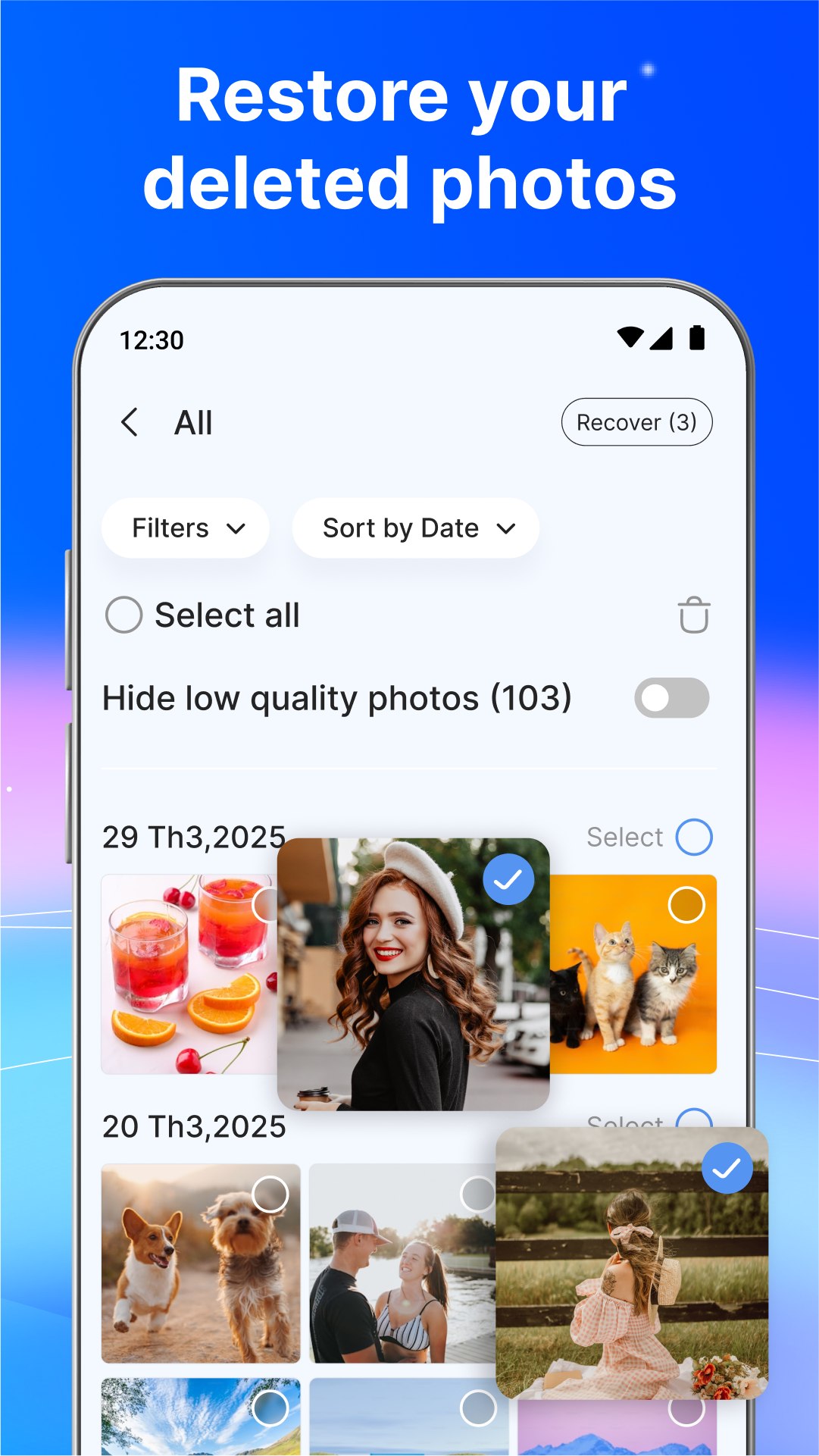 اسکرین شات 4 برنامه File & Deleted Image Recovery