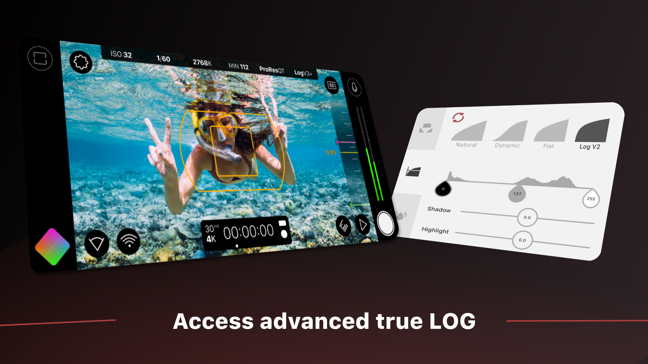 اسکرین شات 4 برنامه Filmic Pro: Mobile Cine Camera