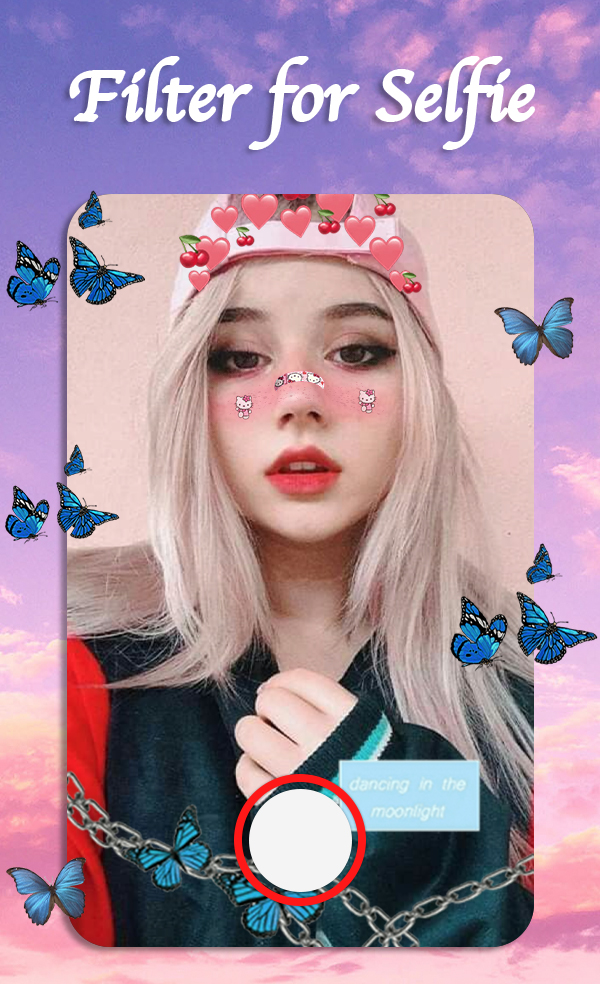 اسکرین شات 6 برنامه Filter for Selfie - Sweet Snap Face Camera