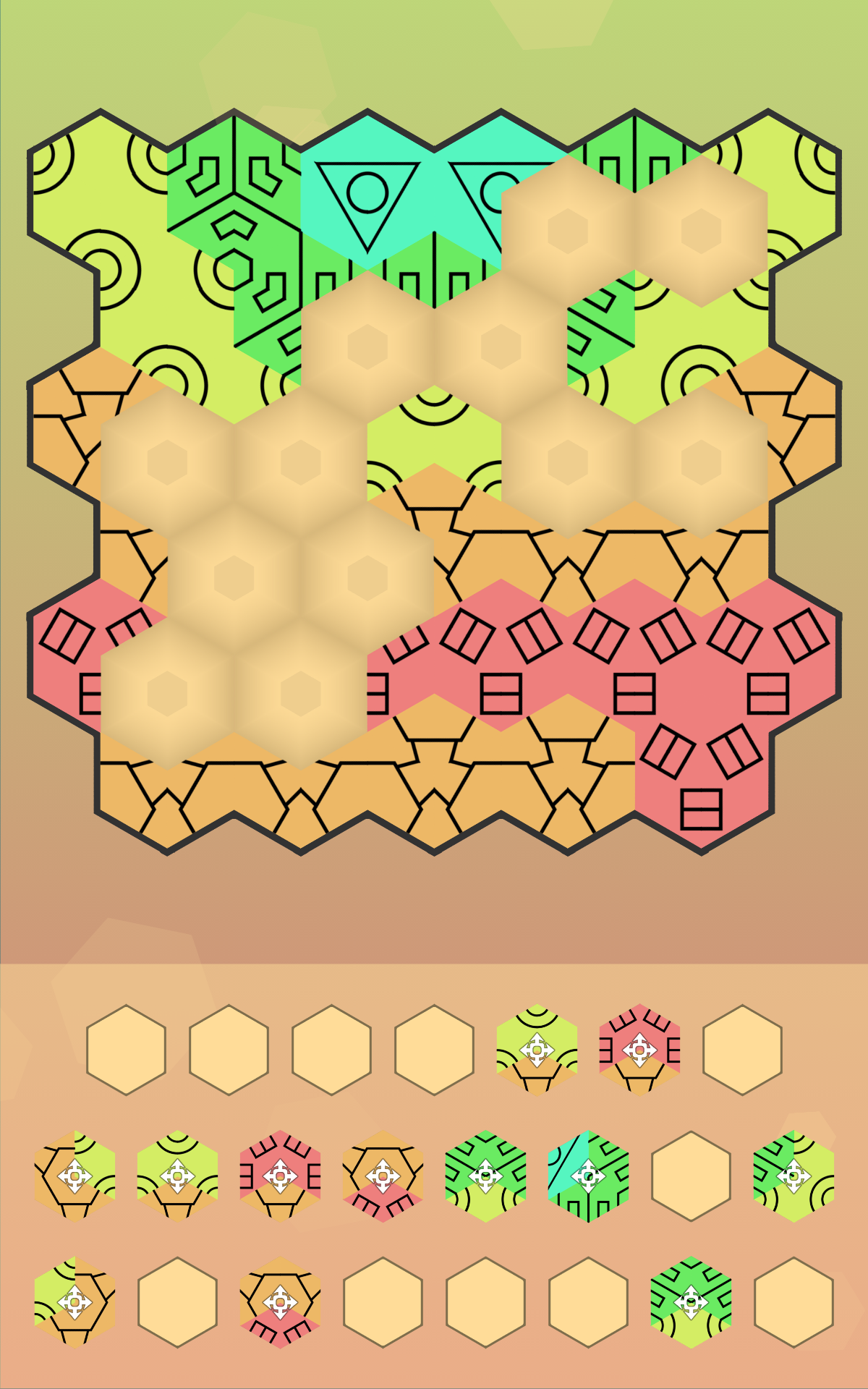 اسکرین شات 3 بازی Aurora Hex - Pattern Puzzles