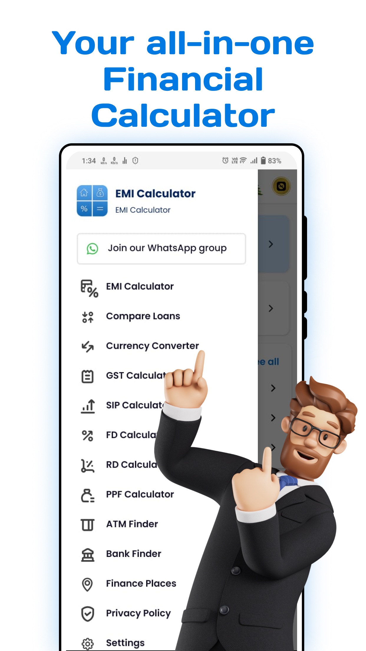 اسکرین شات 6 برنامه EMI Calculator App & Loan EMI