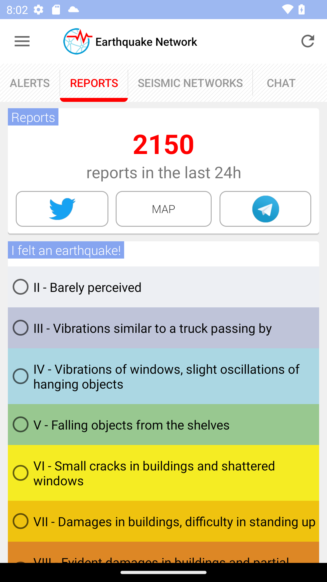اسکرین شات 4 برنامه Earthquake Network
