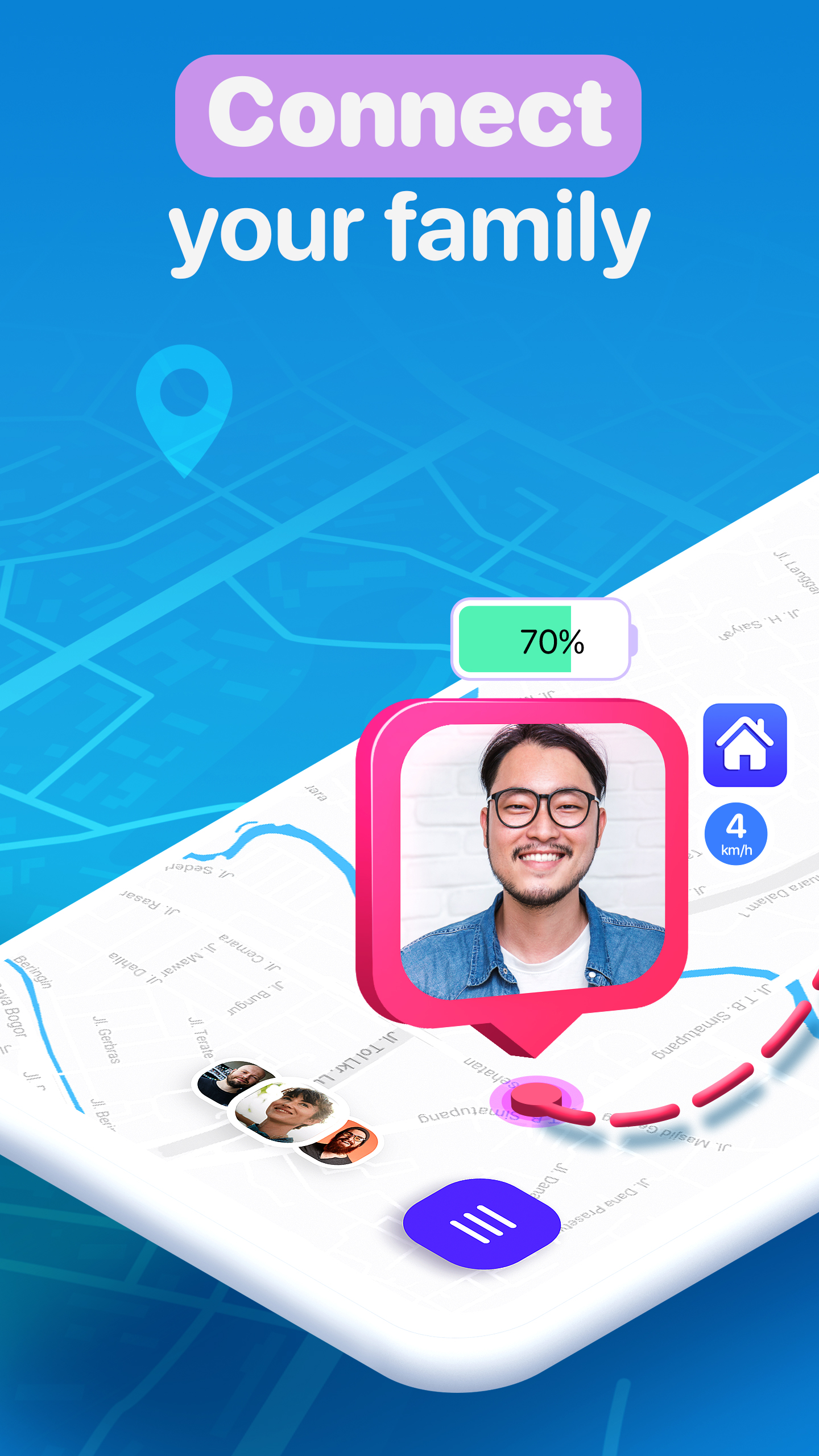 اسکرین شات 1 برنامه Famio: Connect With Family
