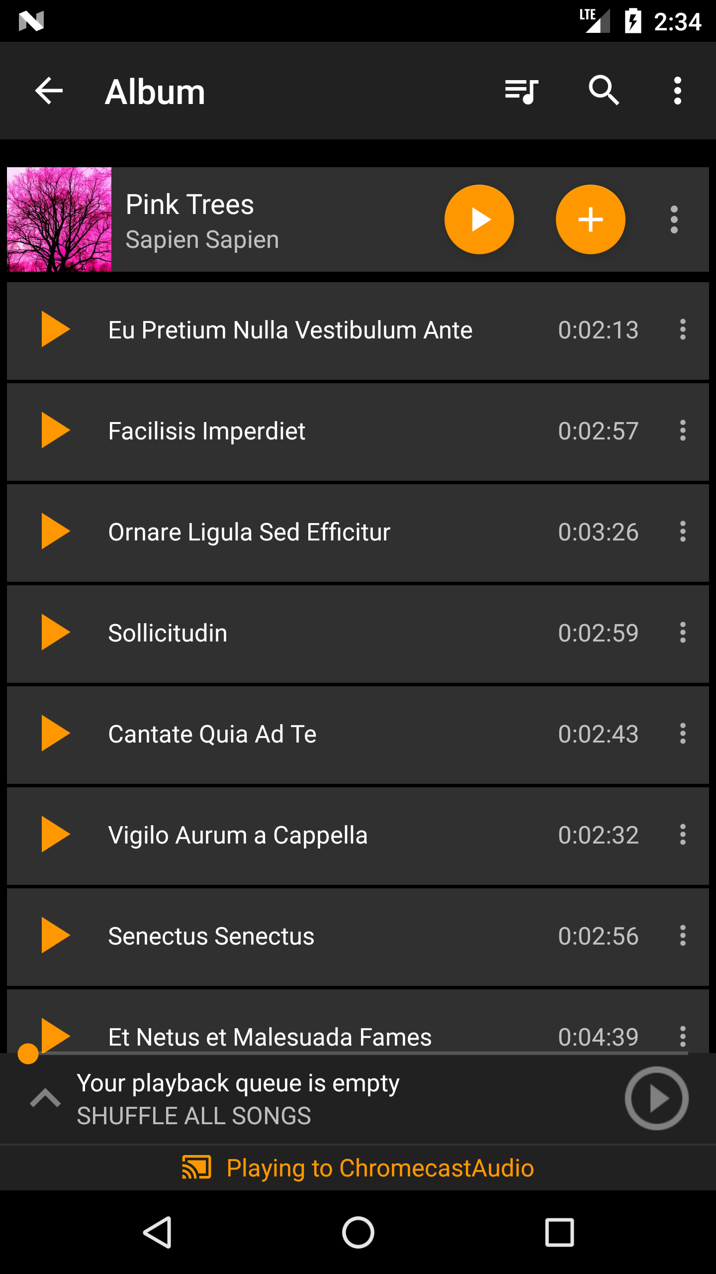 اسکرین شات 3 برنامه Hi-Fi Cast - Music Player