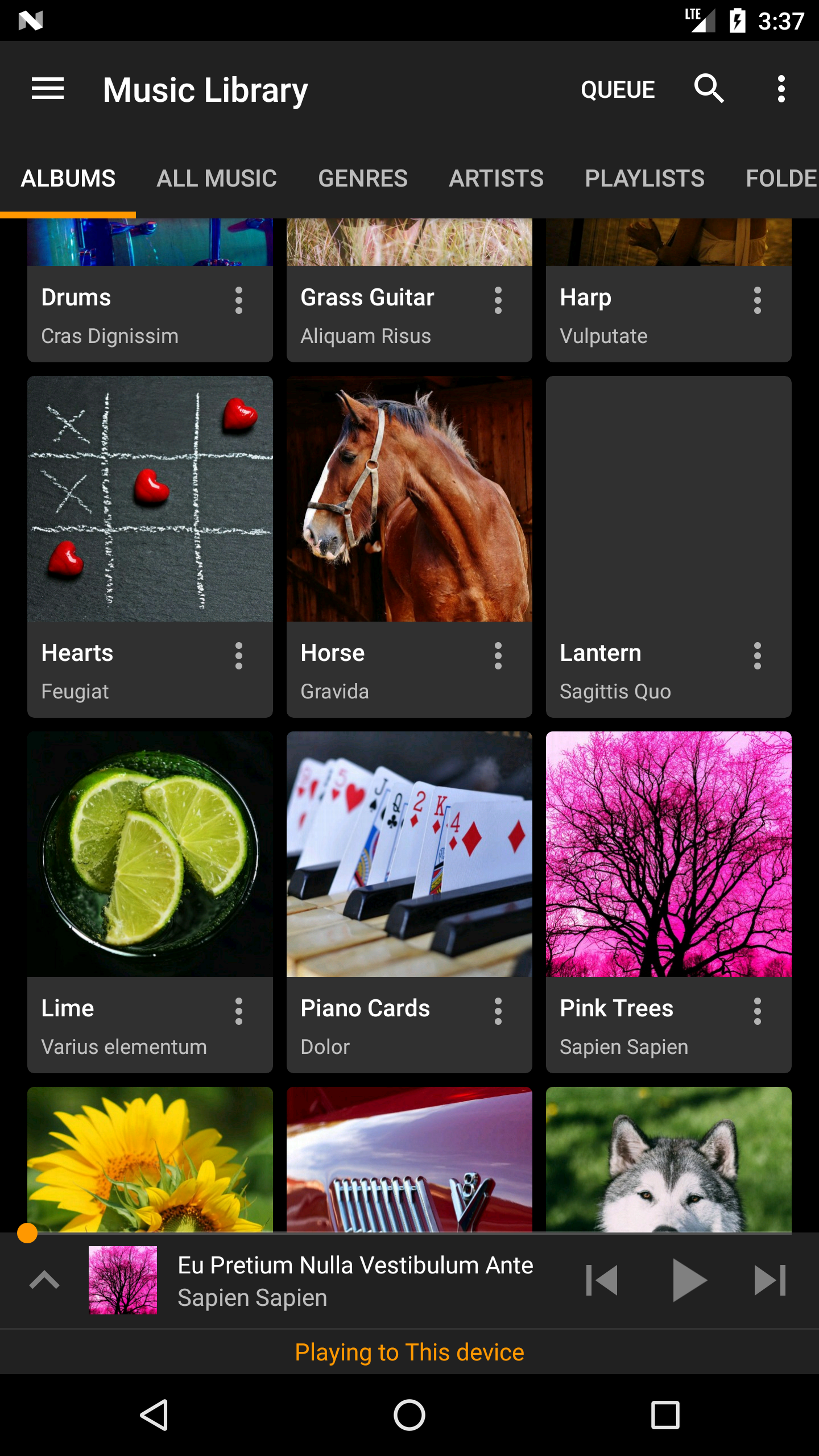اسکرین شات 1 برنامه Hi-Fi Cast - Music Player