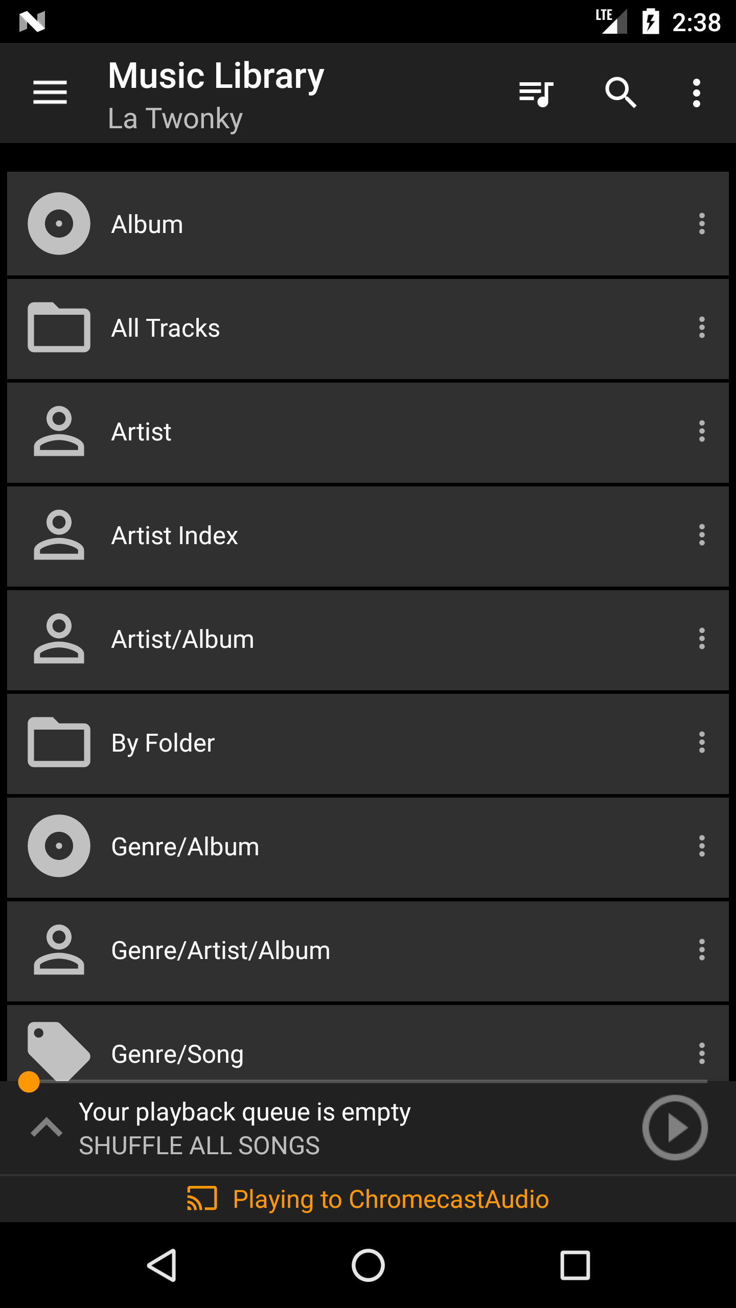 اسکرین شات 6 برنامه Hi-Fi Cast - Music Player
