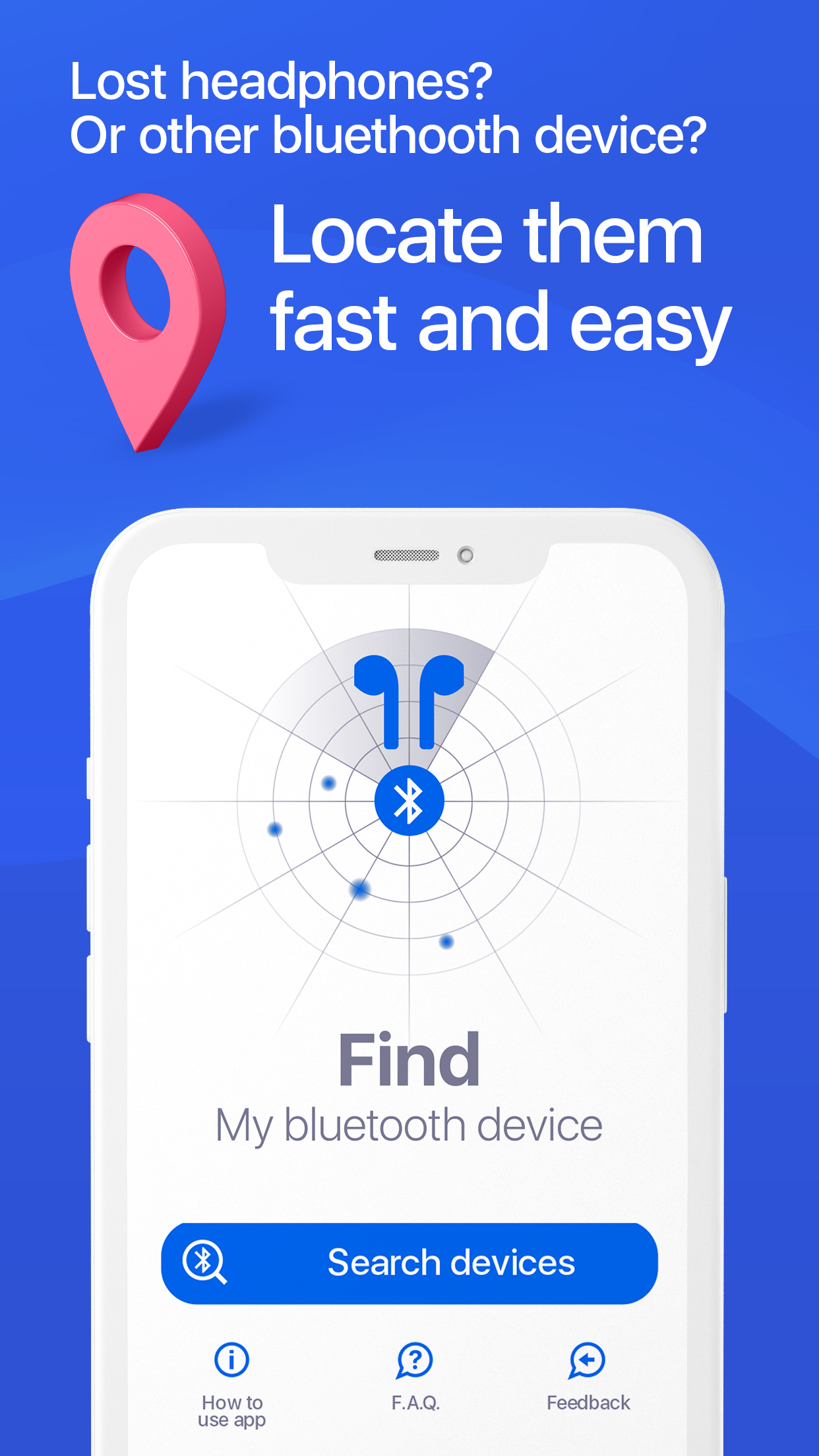 اسکرین شات 1 برنامه Find My Bluetooth Device